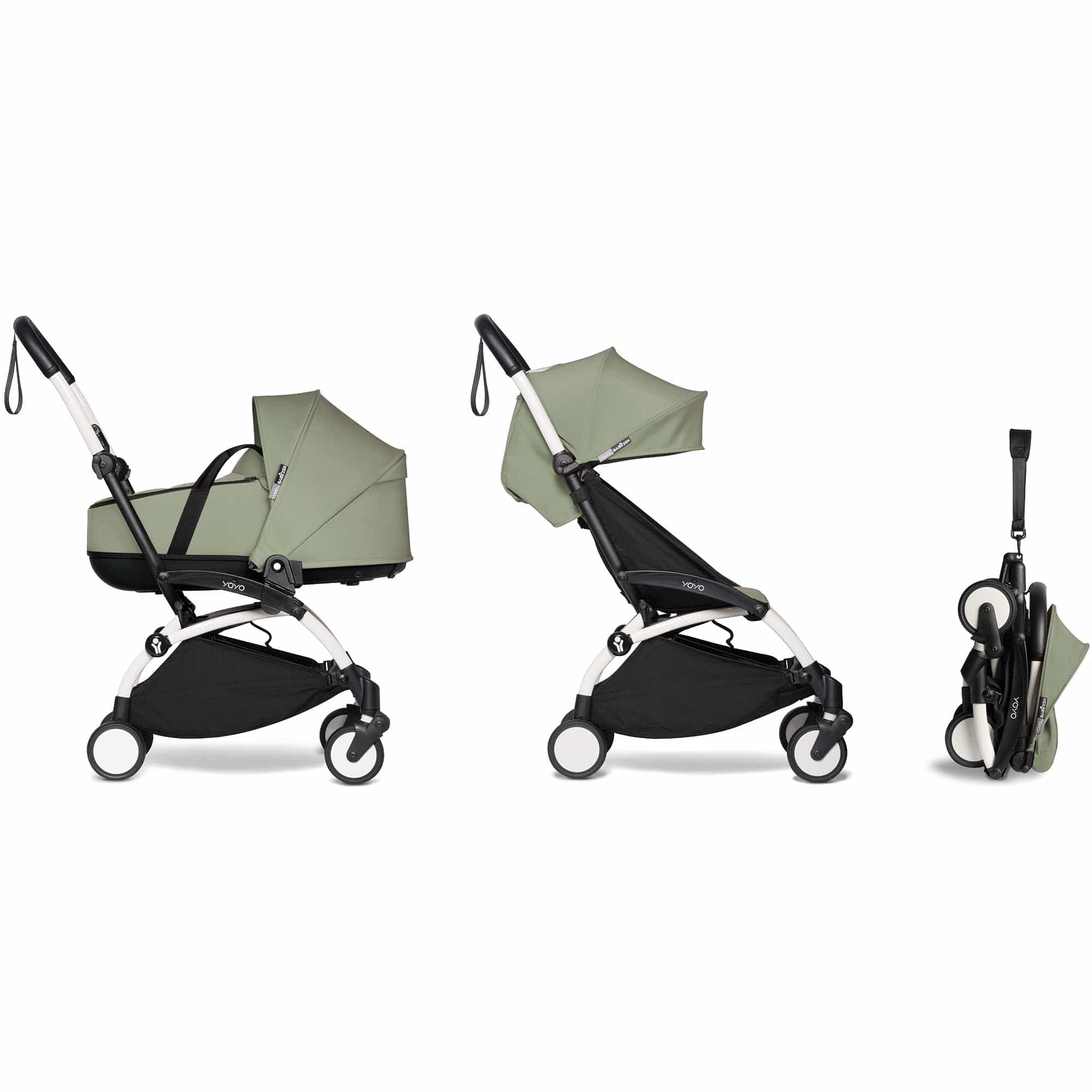 Buy BABYZEN YOYO2 Complete Bassinet Stroller White/Olive