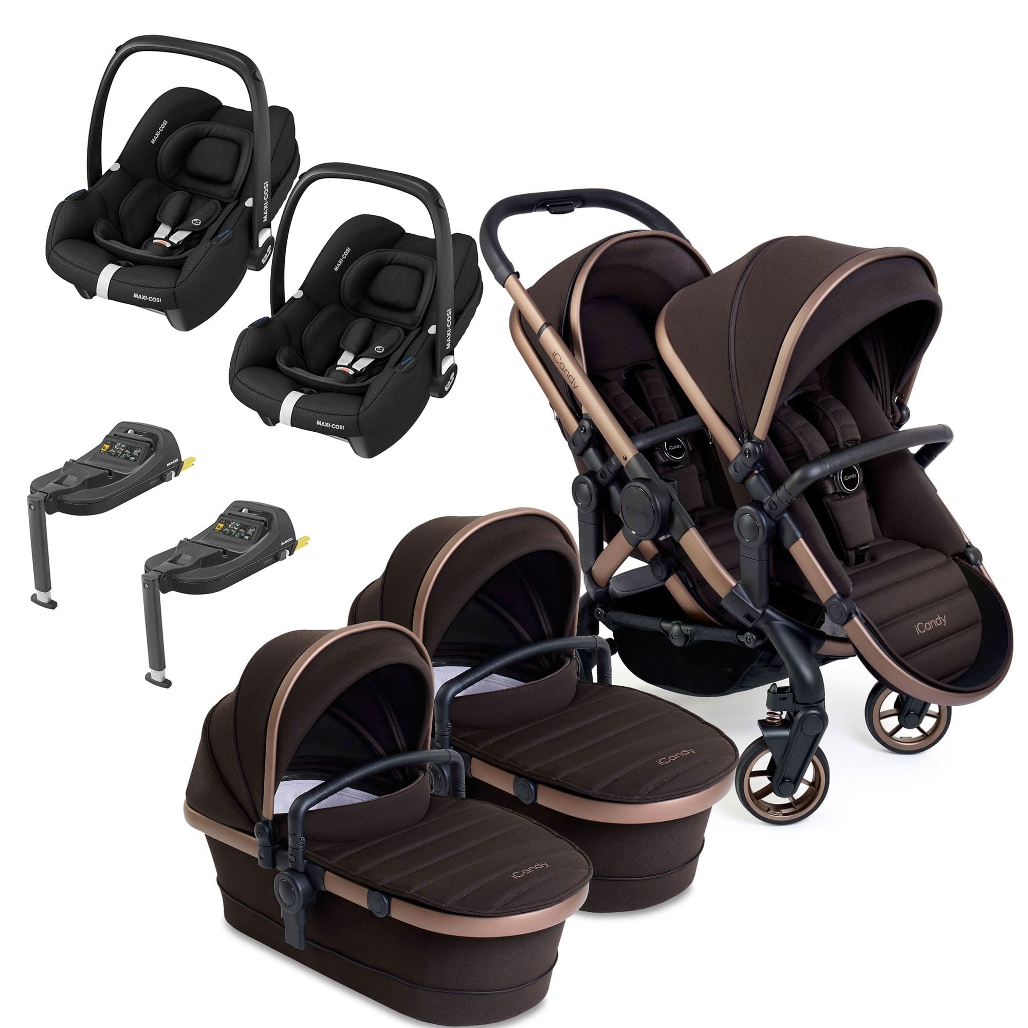 Icandy twin pram best sale