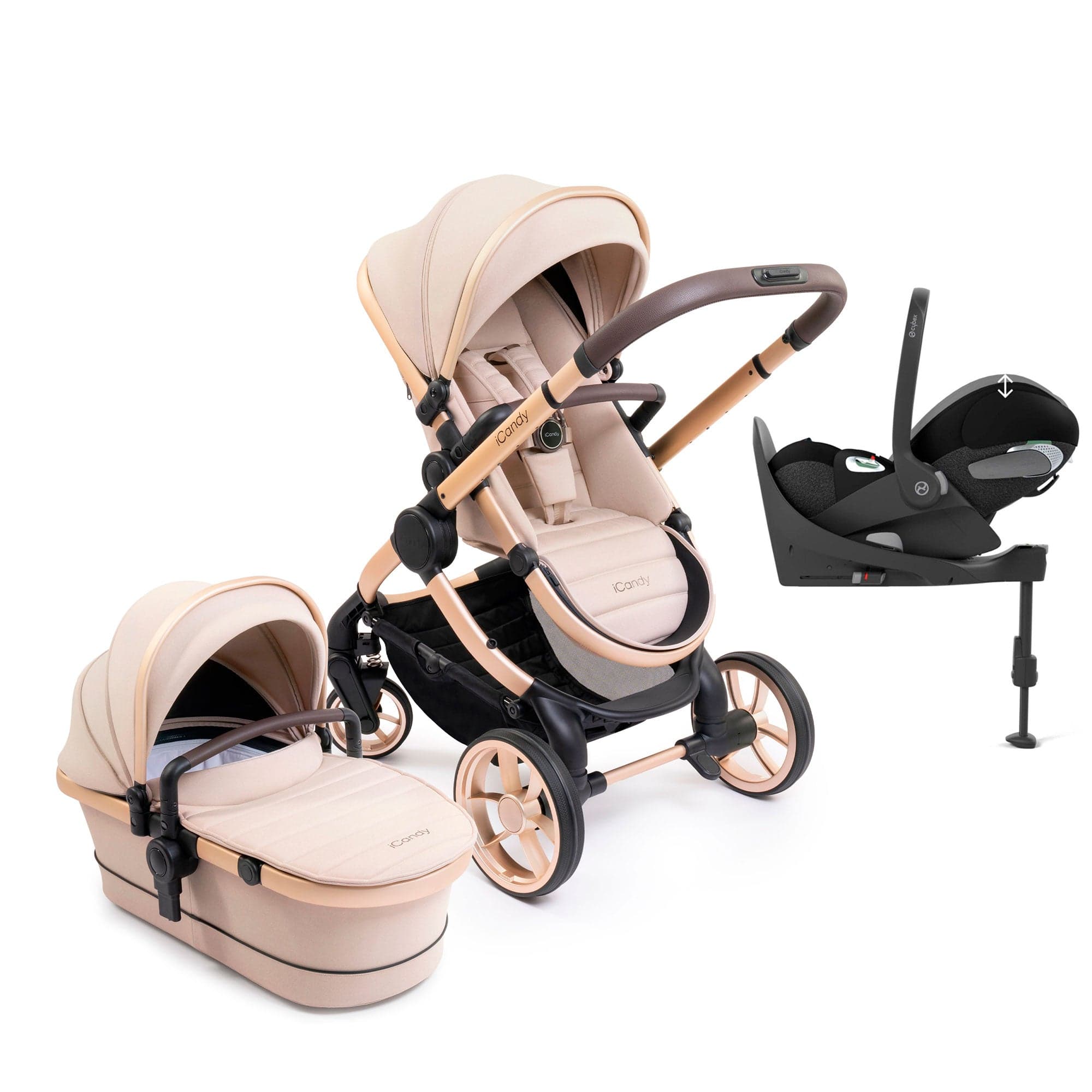 iCandy Peach 7 Cybex Combo Set in Biscotti