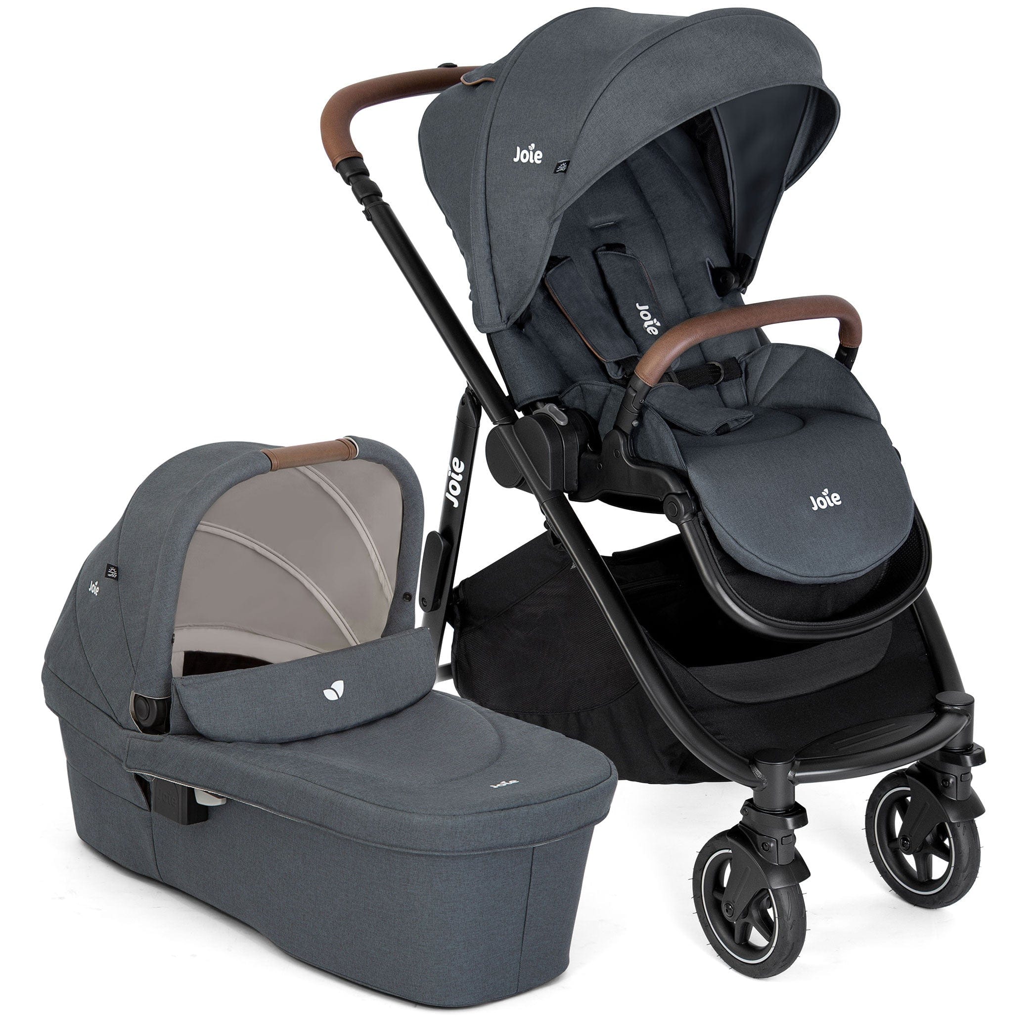 Joie Versatrax Pushchair and Ramble XL Carrycot in Moonlight