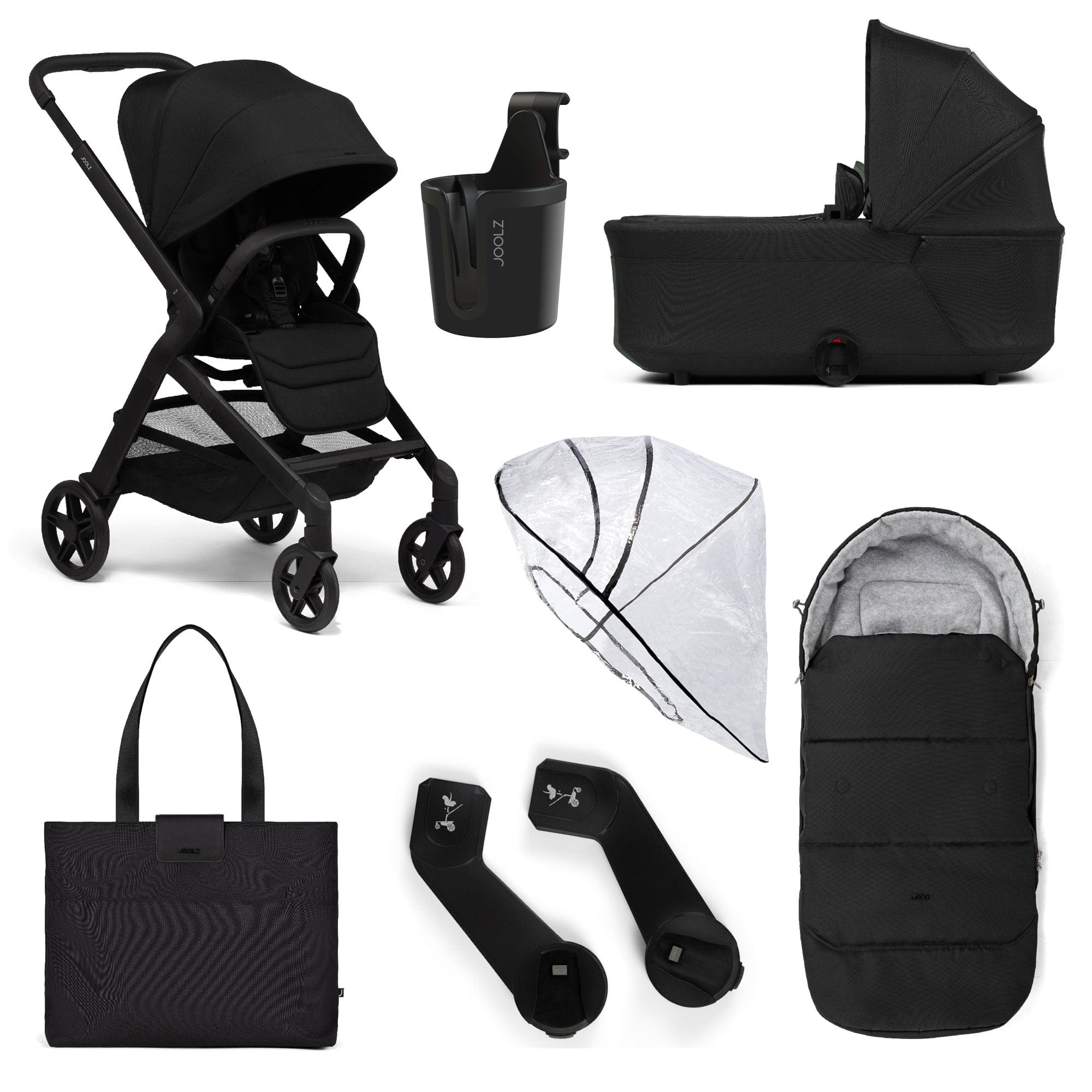 Joolz Hub2 6 Piece Pram Bundle Space Black