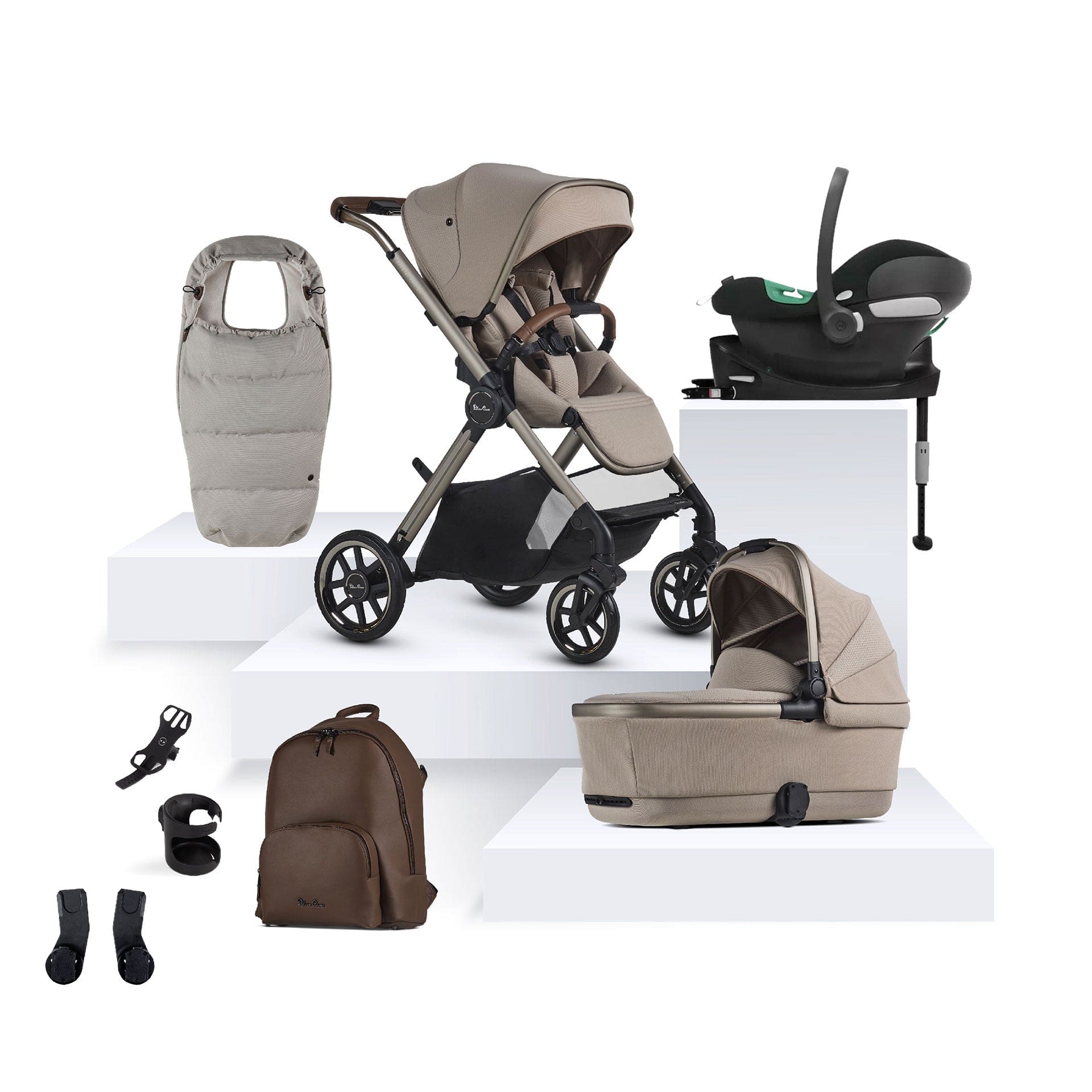 Silver Cross Reef 2 Special Edition Cybex Travel System in Frappe