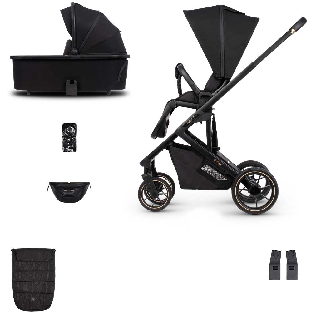 Venicci Empire 2 in 1 Pram in Ultra Black