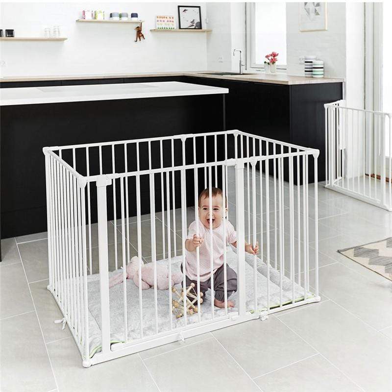 BabyDan Baby Playpen With Wall Fittings, Black