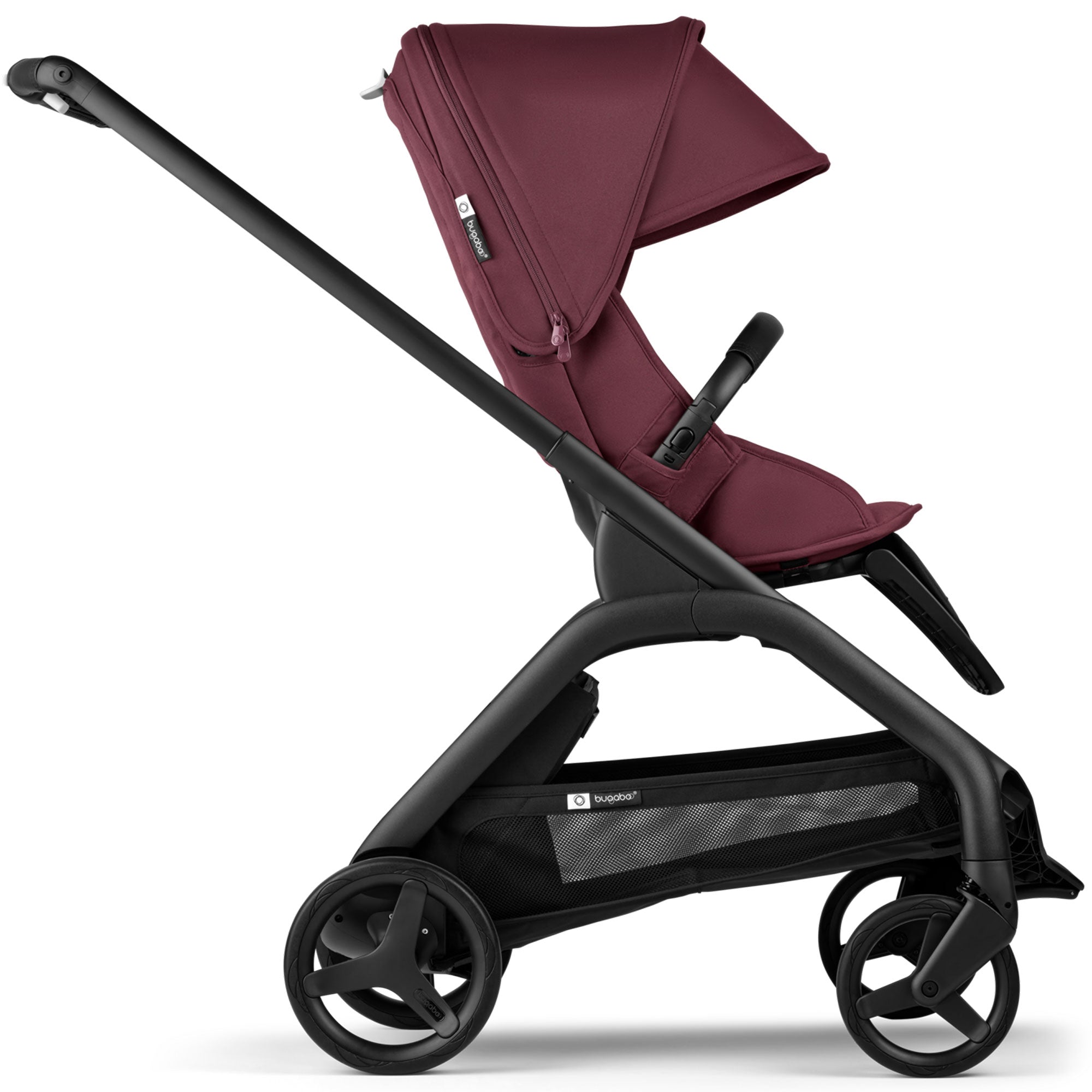 Bugaboo Dragonfly Complete Pushchair - Black/Dark Cherry