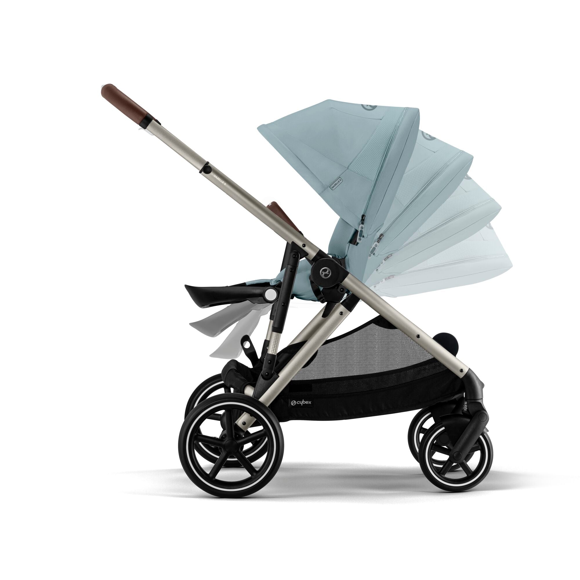 Cybex Gazelle S Luxury Bundle in Taupe/Stormy Blue