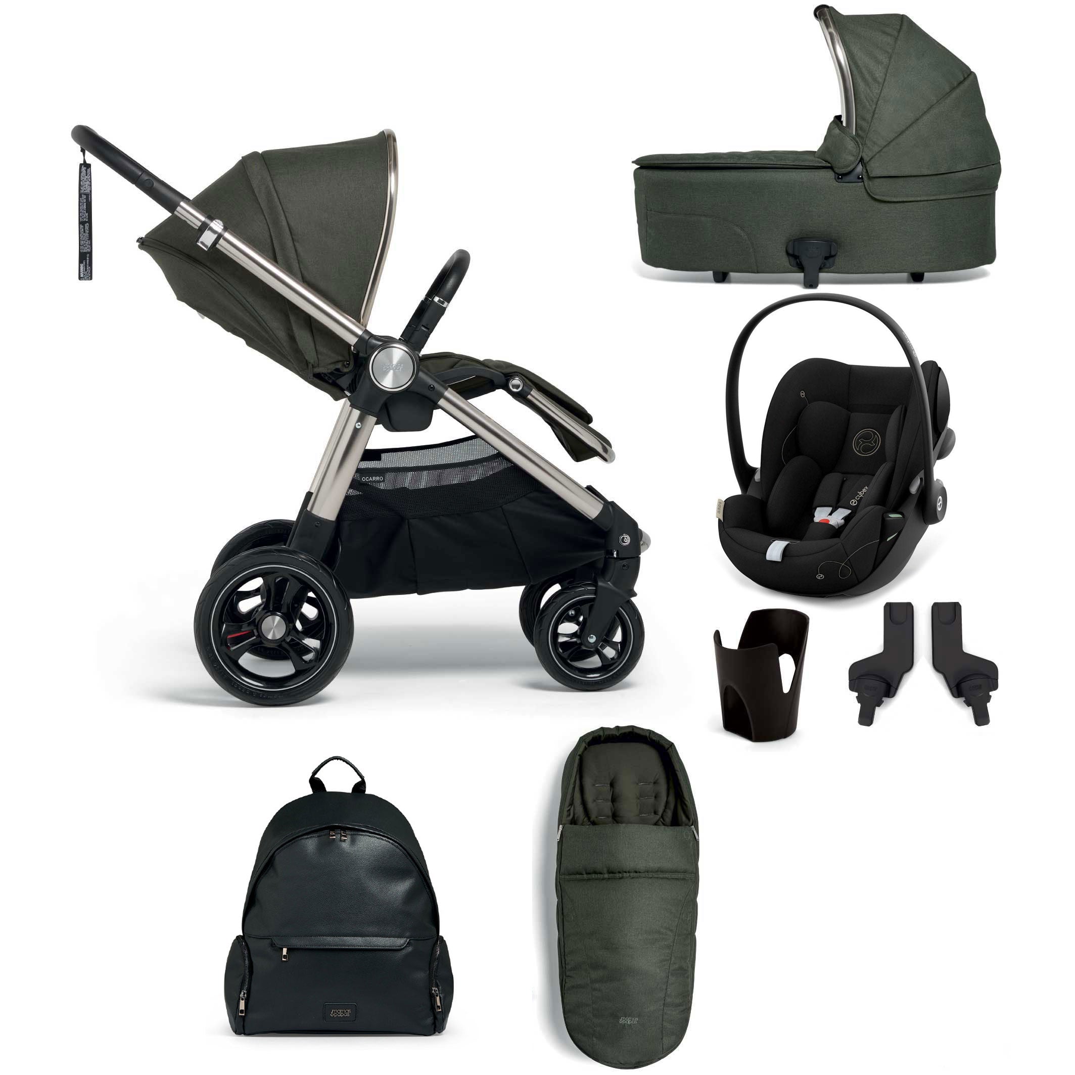 Mamas & Papas Ocarro Complete Cloud G Bundle in Hunter Green