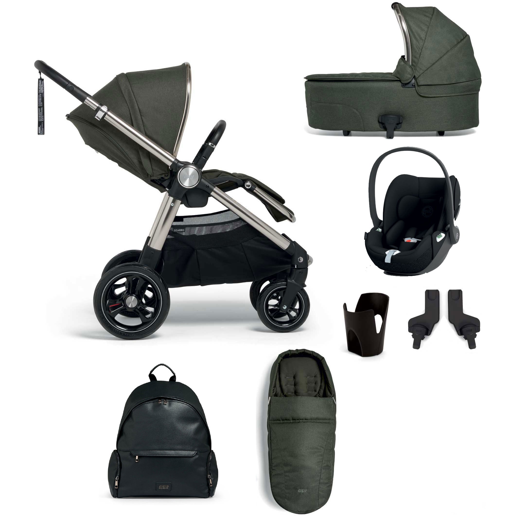 Mamas & Papas Ocarro Complete Cloud T Bundle in Hunter Green