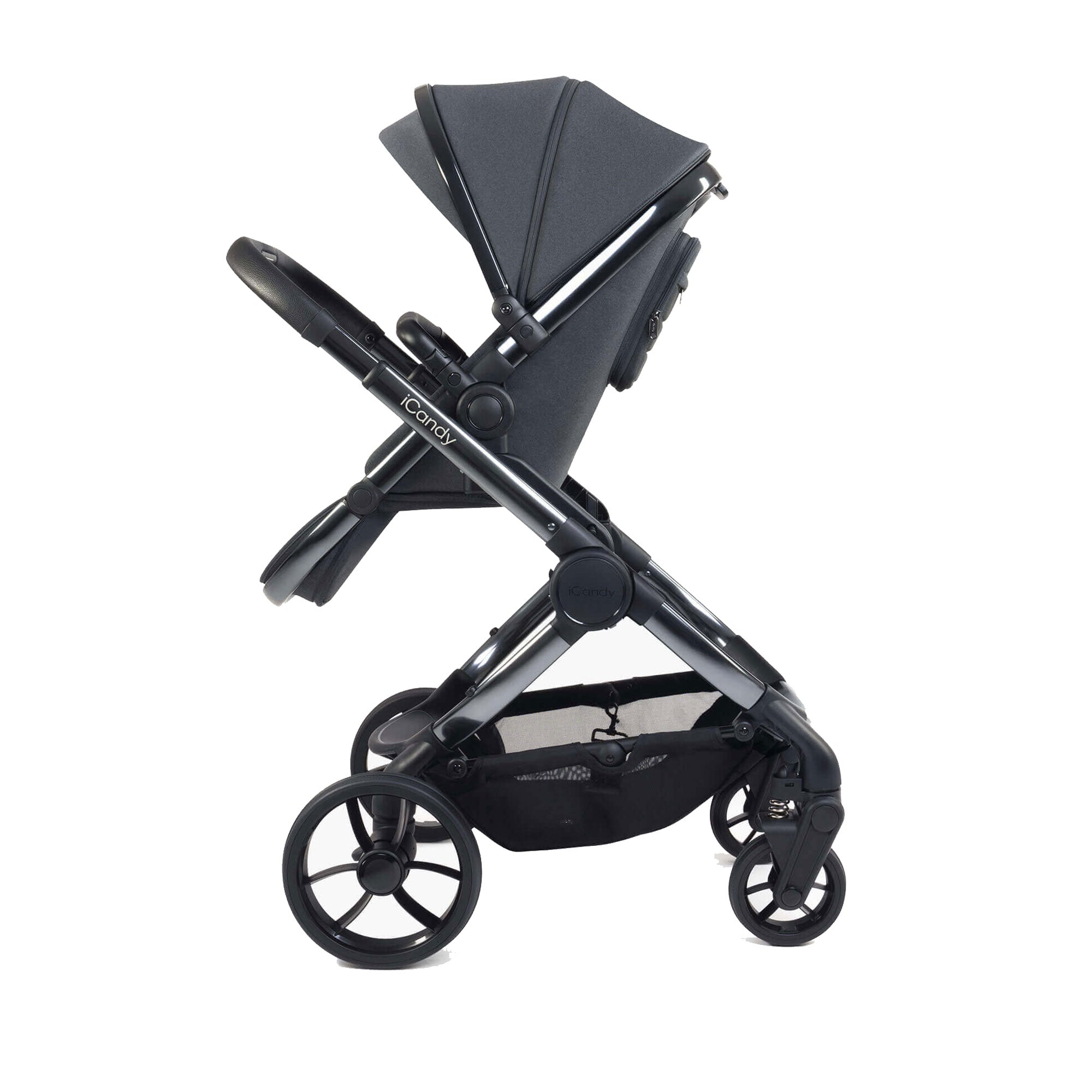 iCandy Peach 7 Complete Bundle with COCOON Car Seat in Dark Grey