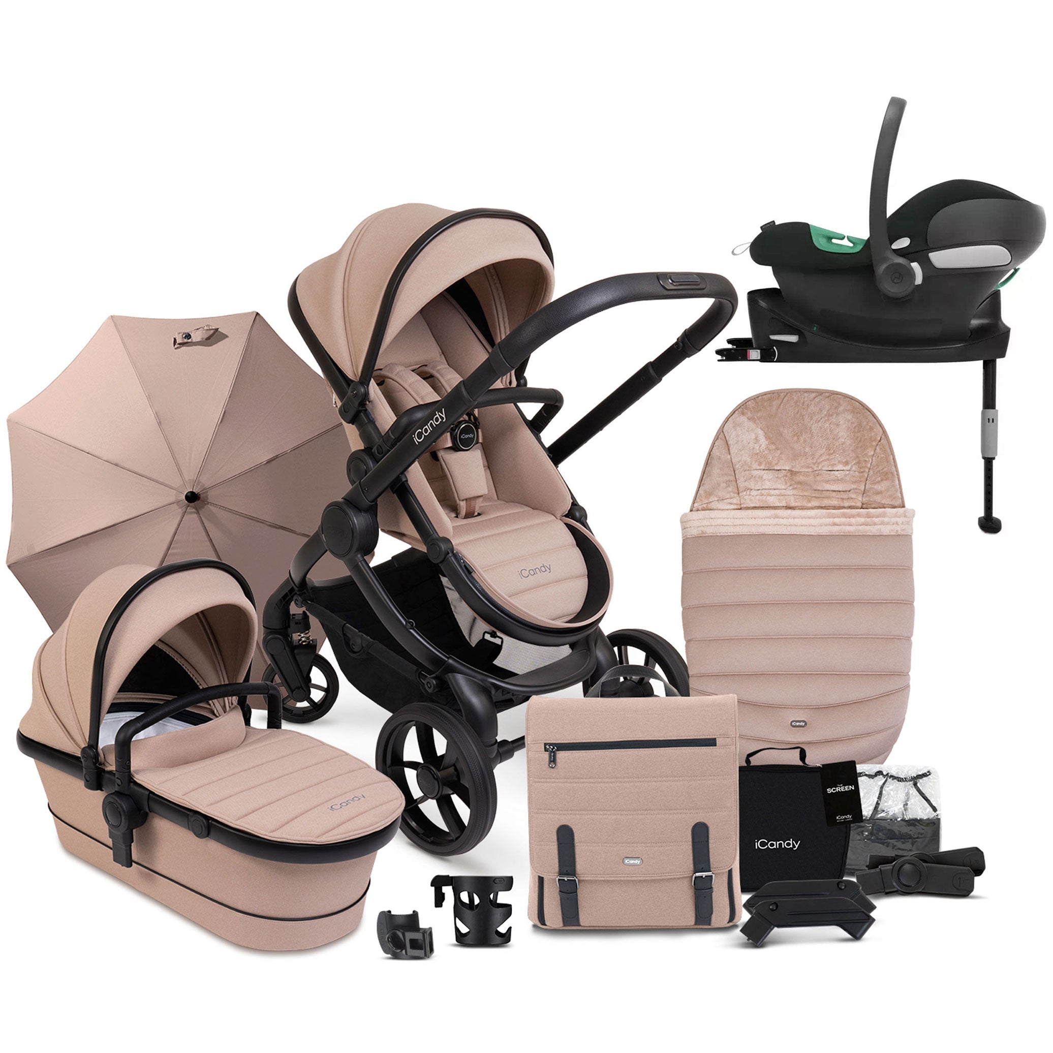 iCandy Peach 7 Complete Cybex Bundle in Cookie