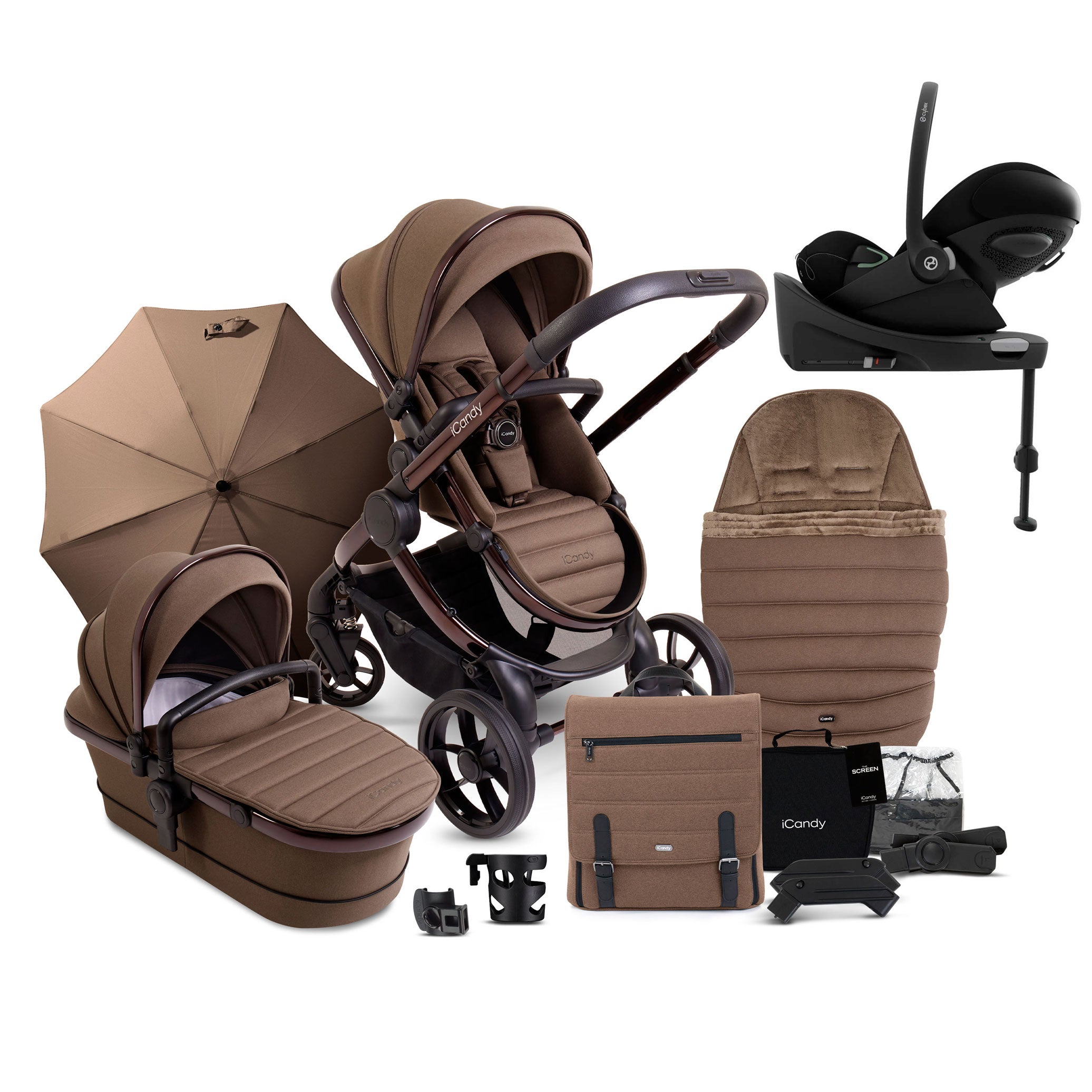 iCandy Peach 7 Complete Cybex Bundle in Coco