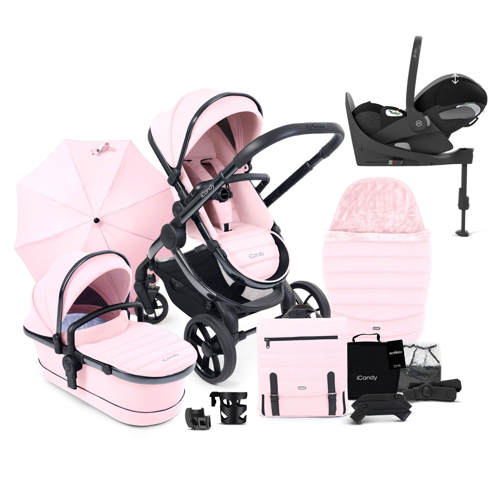 iCandy Peach 7 Complete Cybex Bundle in Blush