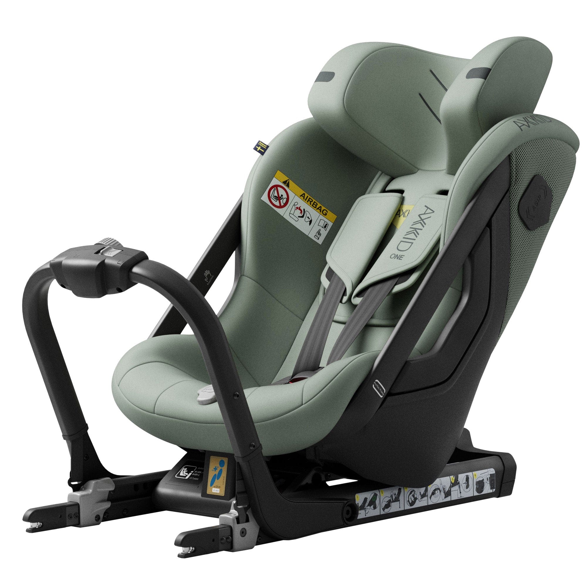 Axkid One 3 - Nordic Bloom Green Extended Rear Facing Car Seats 25110242 7350150971853