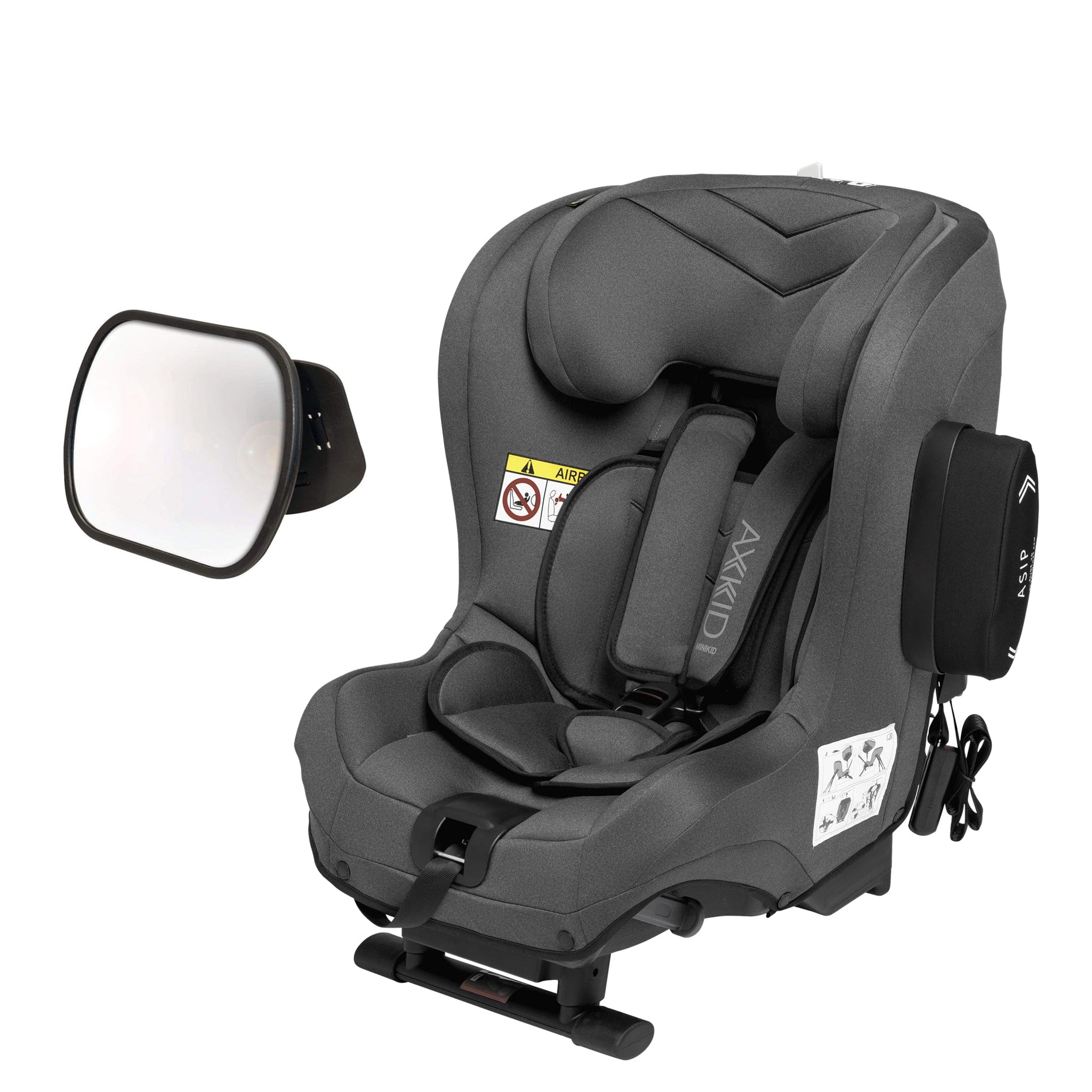 Axkid Minikid 2 Premium - Granite Melange With Free Mirror Toddler Car Seats 10531-GRA-MEL 7350057585931