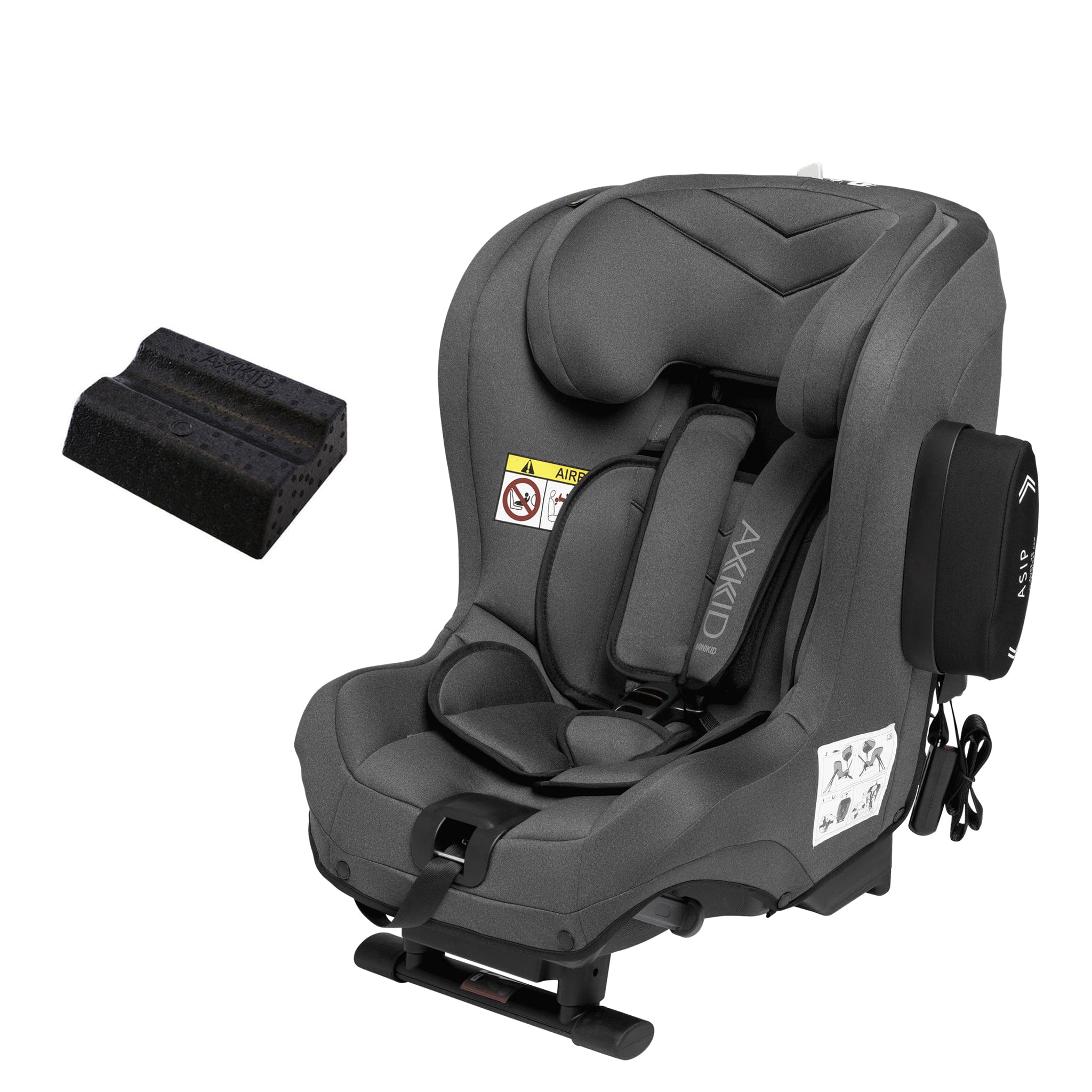 Axkid Minikid 2 Premium - Granite Melange With Free Wedge Toddler Car Seats 10526-GRA-MEL 7350057585931