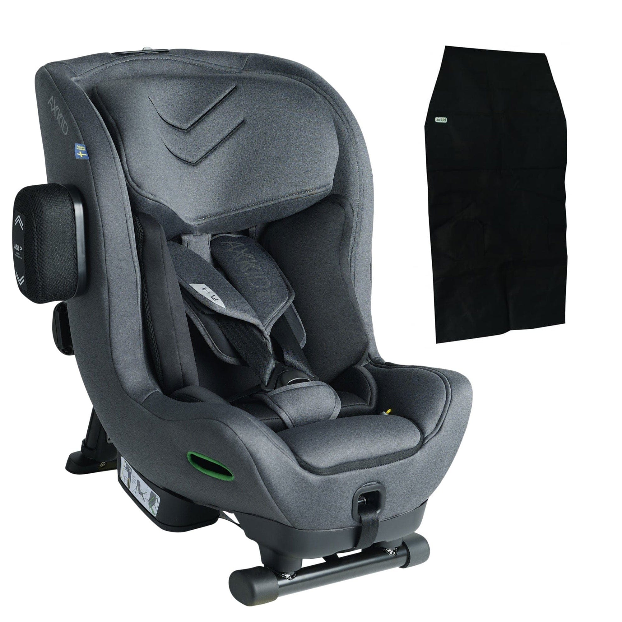 Axkid Minikid 4 in Granite Melange with Free Accessory Toddler Car Seats 17166-GRA-PRO 7350057589663