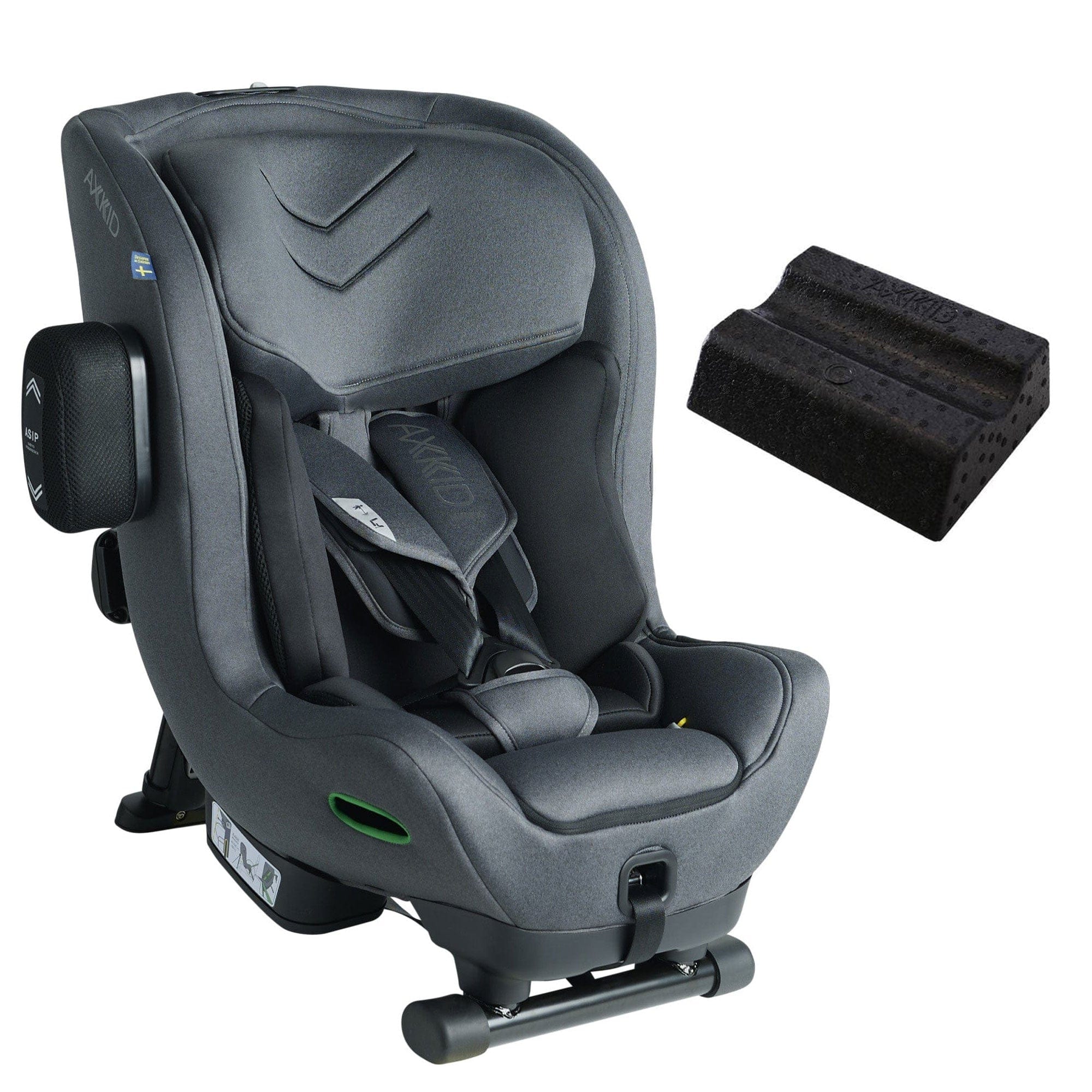 Axkid Minikid 4 in Granite Melange with Free Accessory Toddler Car Seats 17167-GRA-WED 7350057589663