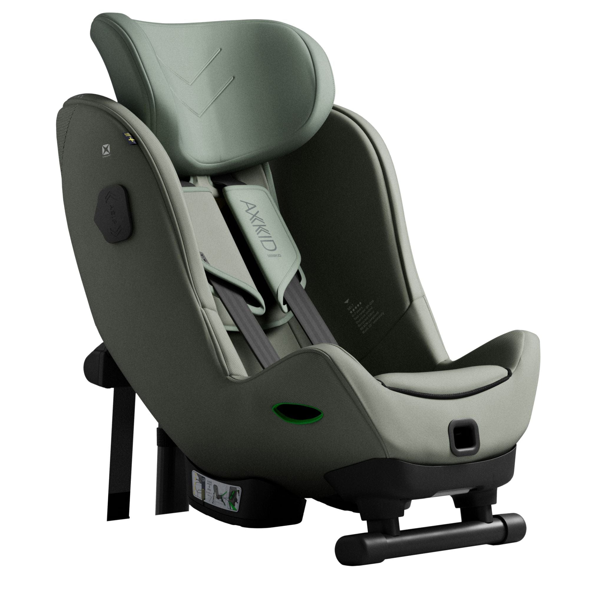 Axkid Minikid 4 Max R129 Car Seat in Nordic Bloom Green Toddler Car Seats 22150242 7350150972348