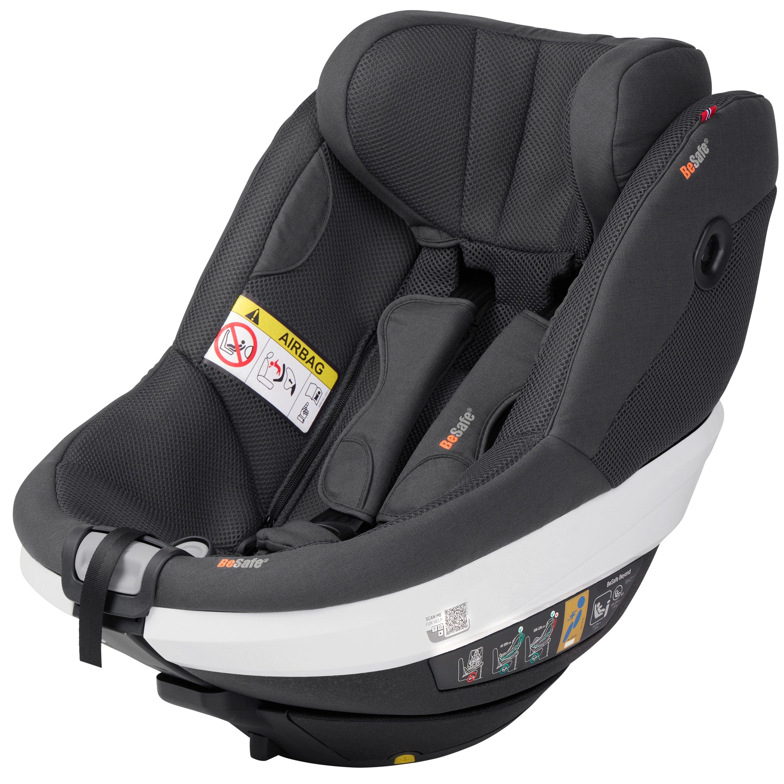 BeSafe Beyond Car Seat (Anthracite Mesh) Extended Rear Facing Car Seats 1036240-AnthraciteMesh-Std 7072754020743