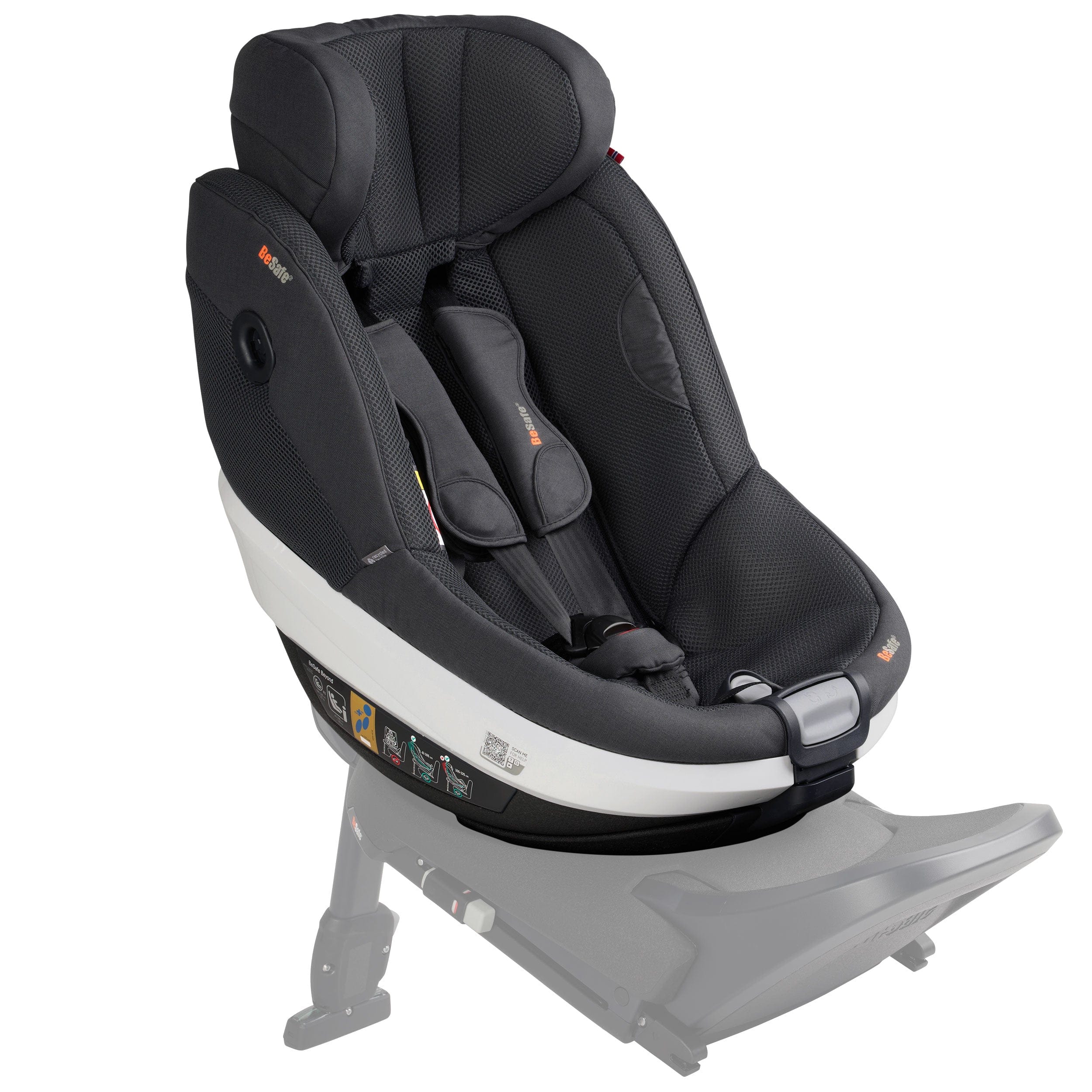 BeSafe Beyond Car Seat (Anthracite Mesh) Extended Rear Facing Car Seats 1036240-AnthraciteMesh-Std 7072754020743