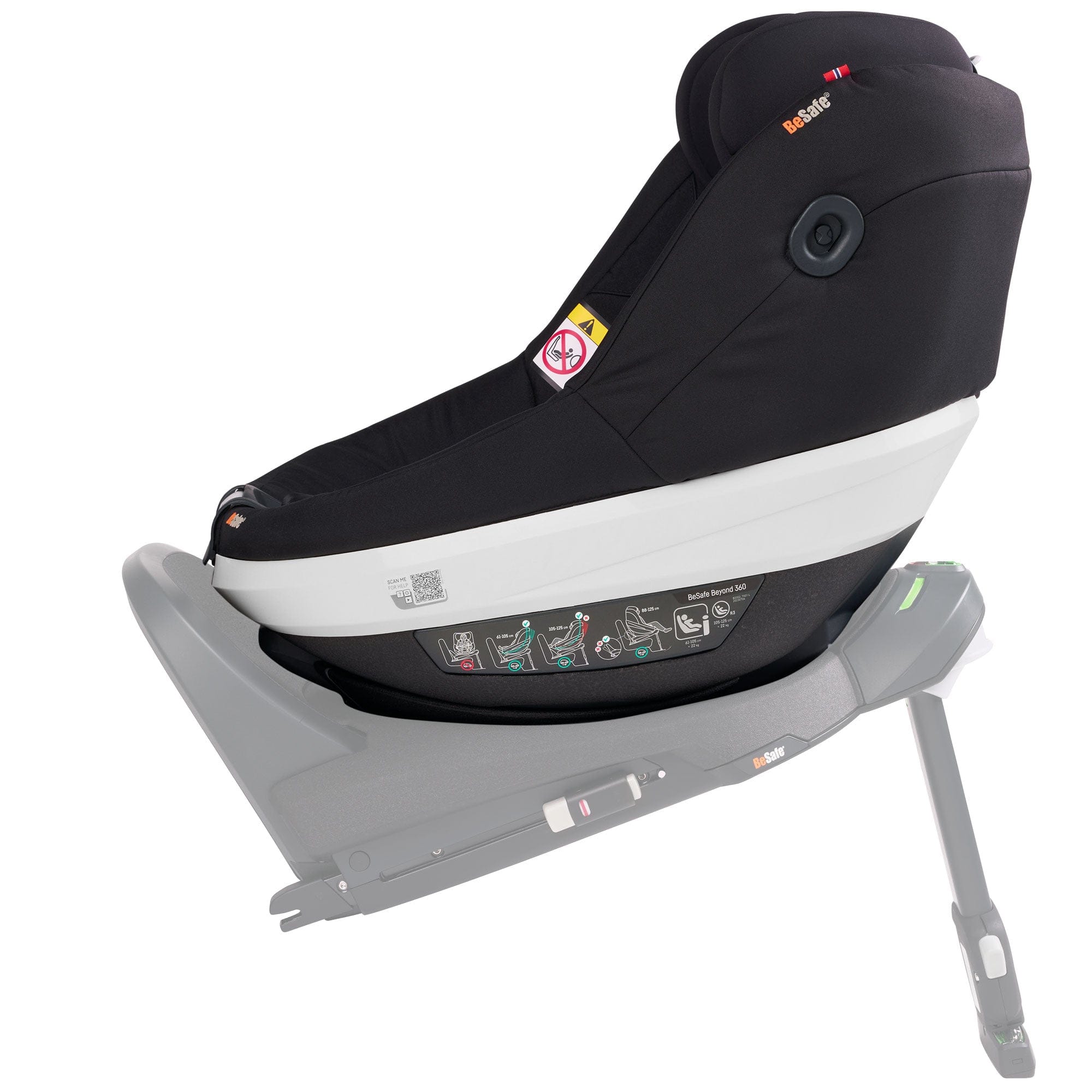 BeSafe Beyond 360 Car Seat (Black Cab) Swivel Car Seats 1036247-BlackCabF-Std 7072754020774