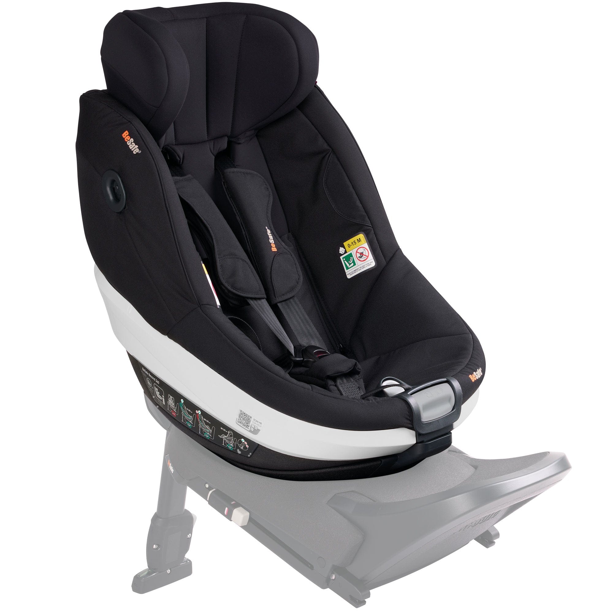 BeSafe Beyond 360 Car Seat (Black Cab) Swivel Car Seats 1036247-BlackCabF-Std 7072754020774