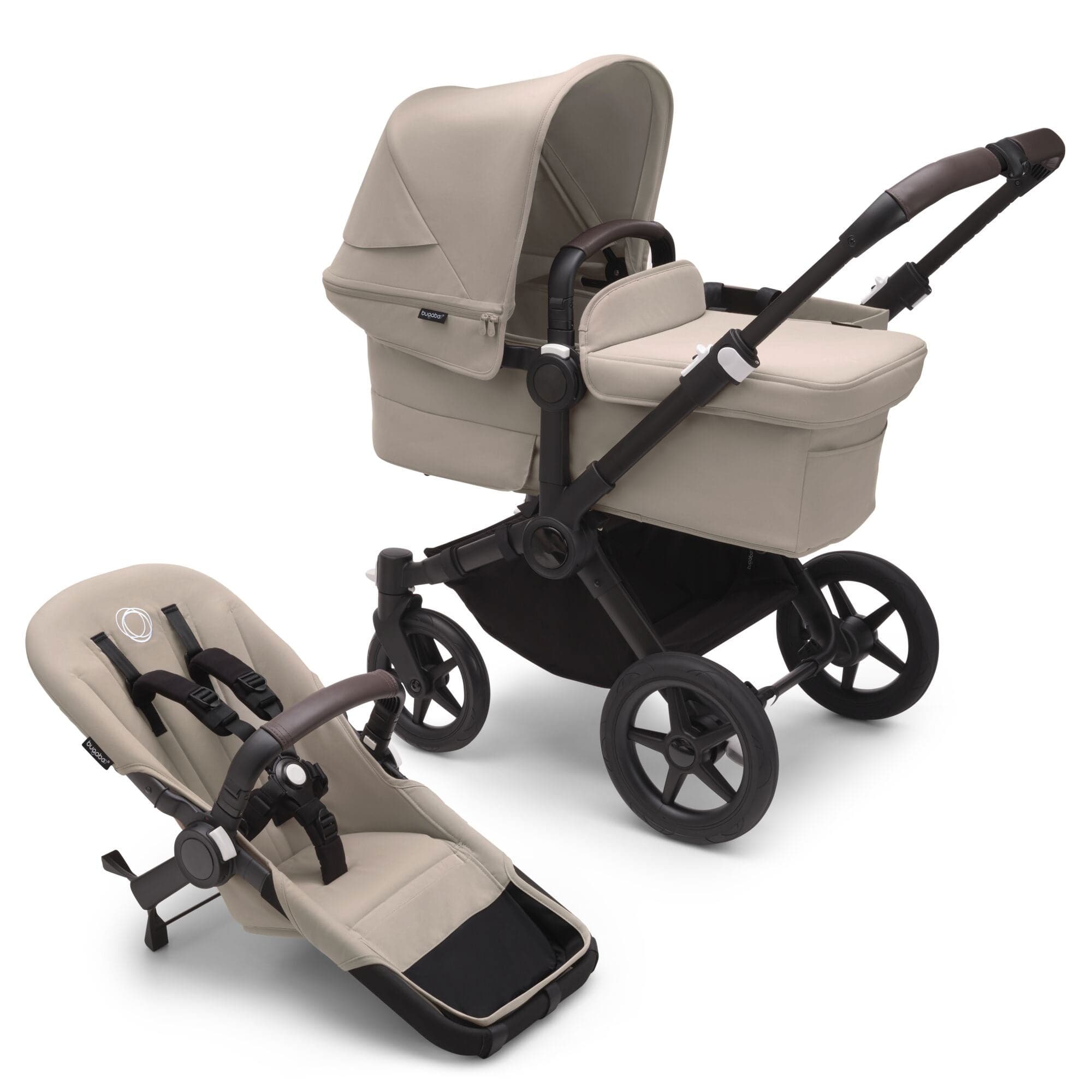 Bugaboo Donkey 5 Mono Complete in Black/Desert Taupe Baby Prams 100000056 8717447649526