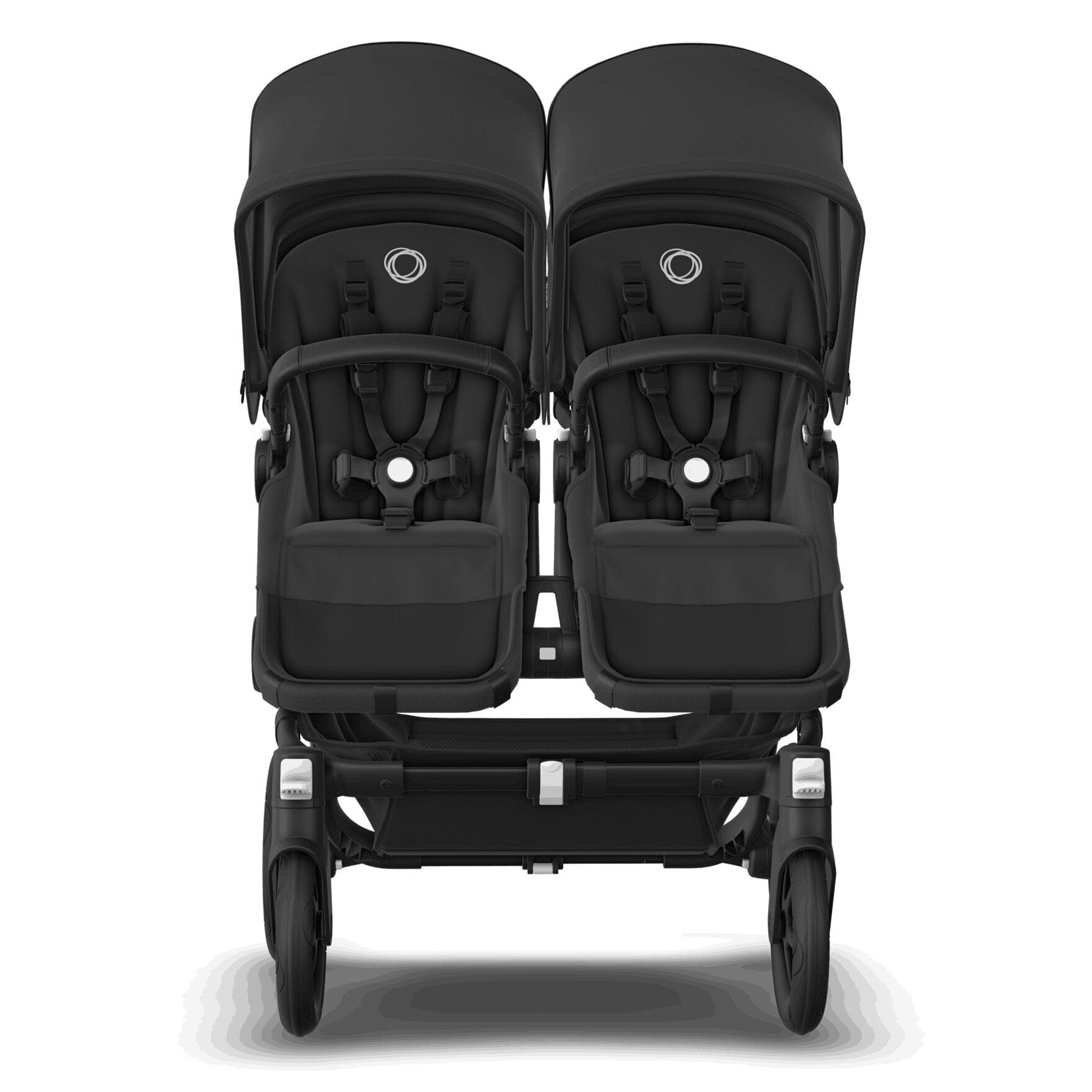 Bugaboo Donkey 5 Twin Complete Pushchair in Black/Midnight Black Baby Prams 100288004 8717447607946