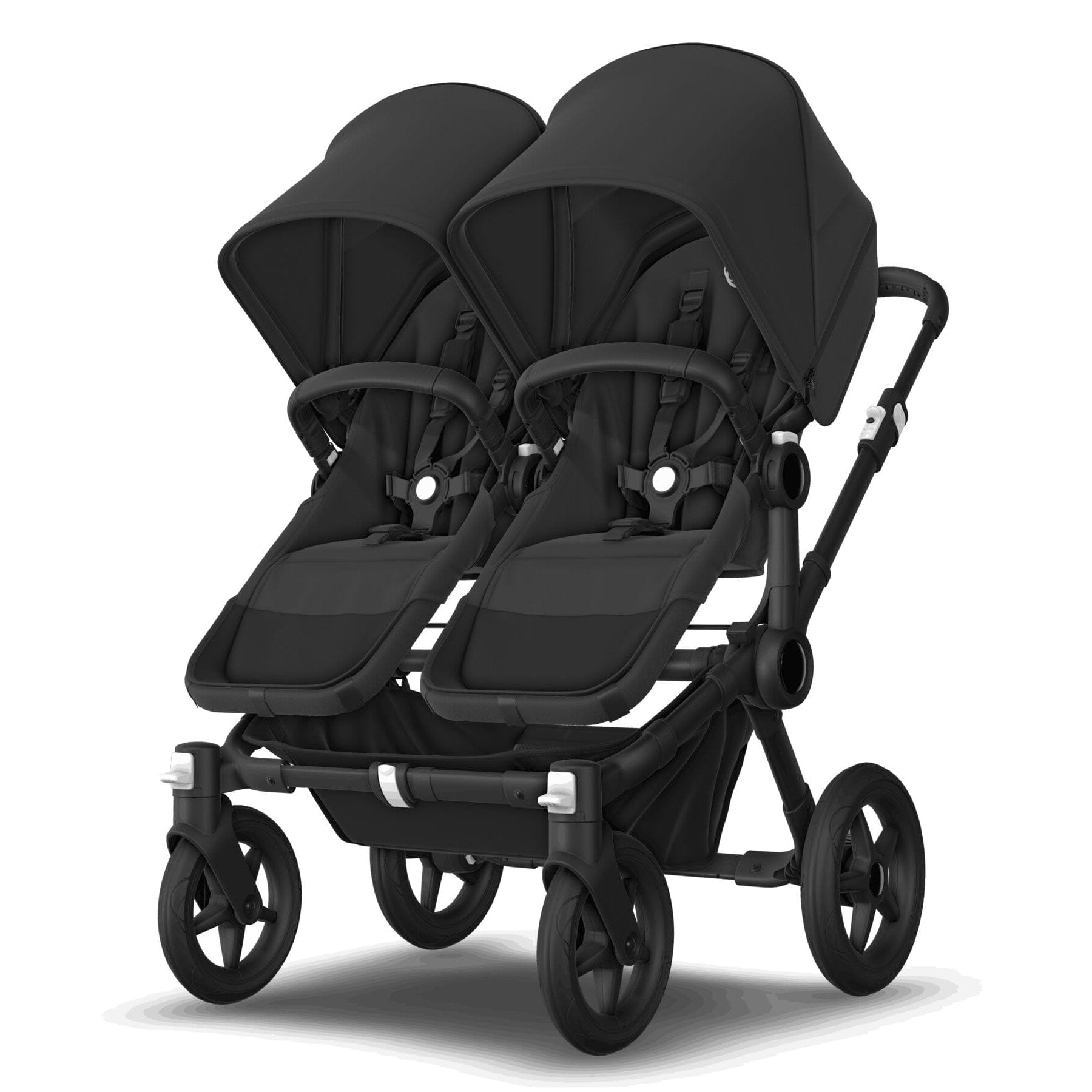 Bugaboo Donkey 5 Twin Complete Pushchair in Black/Midnight Black Baby Prams 100288004 8717447607946