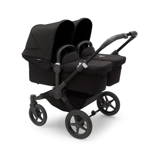 Bugaboo Donkey 5 Twin Complete Pushchair in Black/Midnight Black Baby Prams 100288004 8717447607946