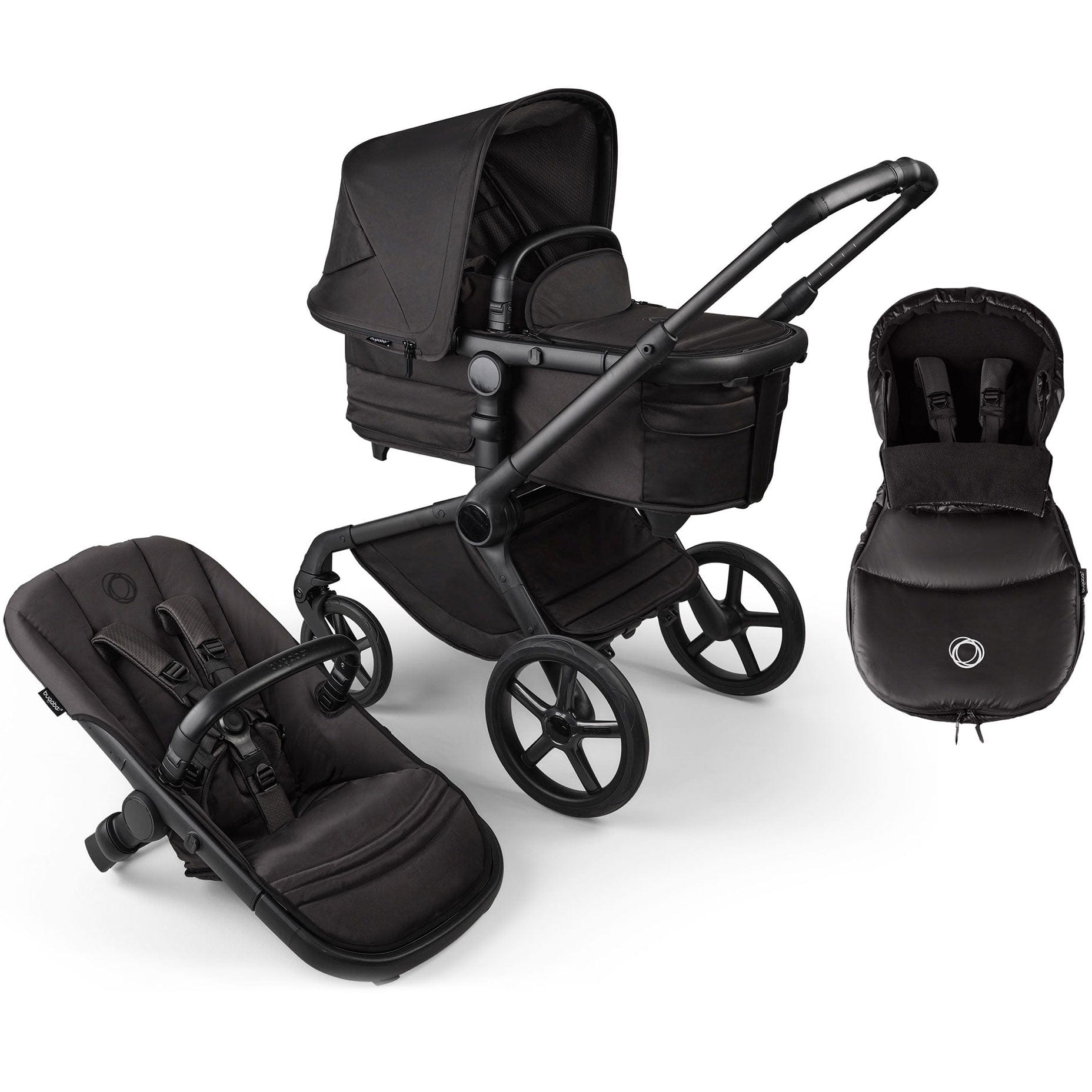 Bugaboo Fox 5 Noir Limited Edition Comfort Bundle in Black Moonlight Baby Prams 16157-BLK-MOO 8717447522461