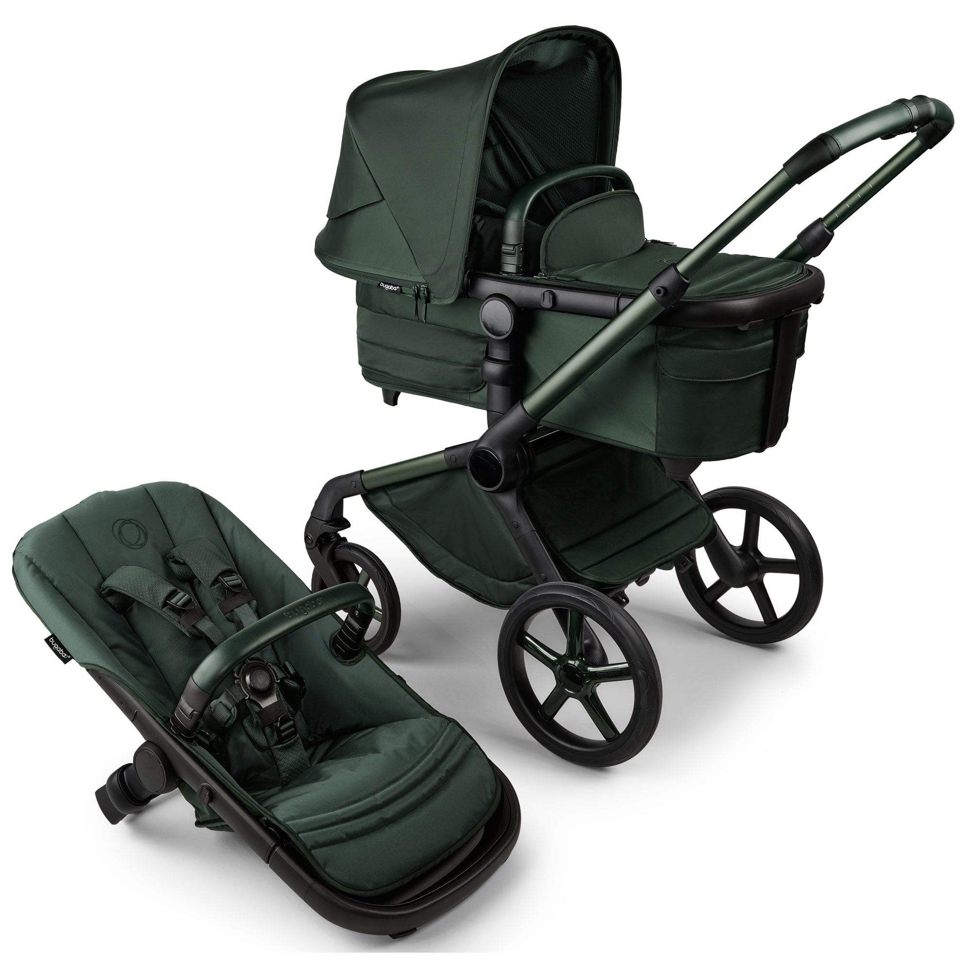 Bugaboo Fox 5 Noir Limited Edition in Midnight Green Baby Prams 100051089 8717447582700