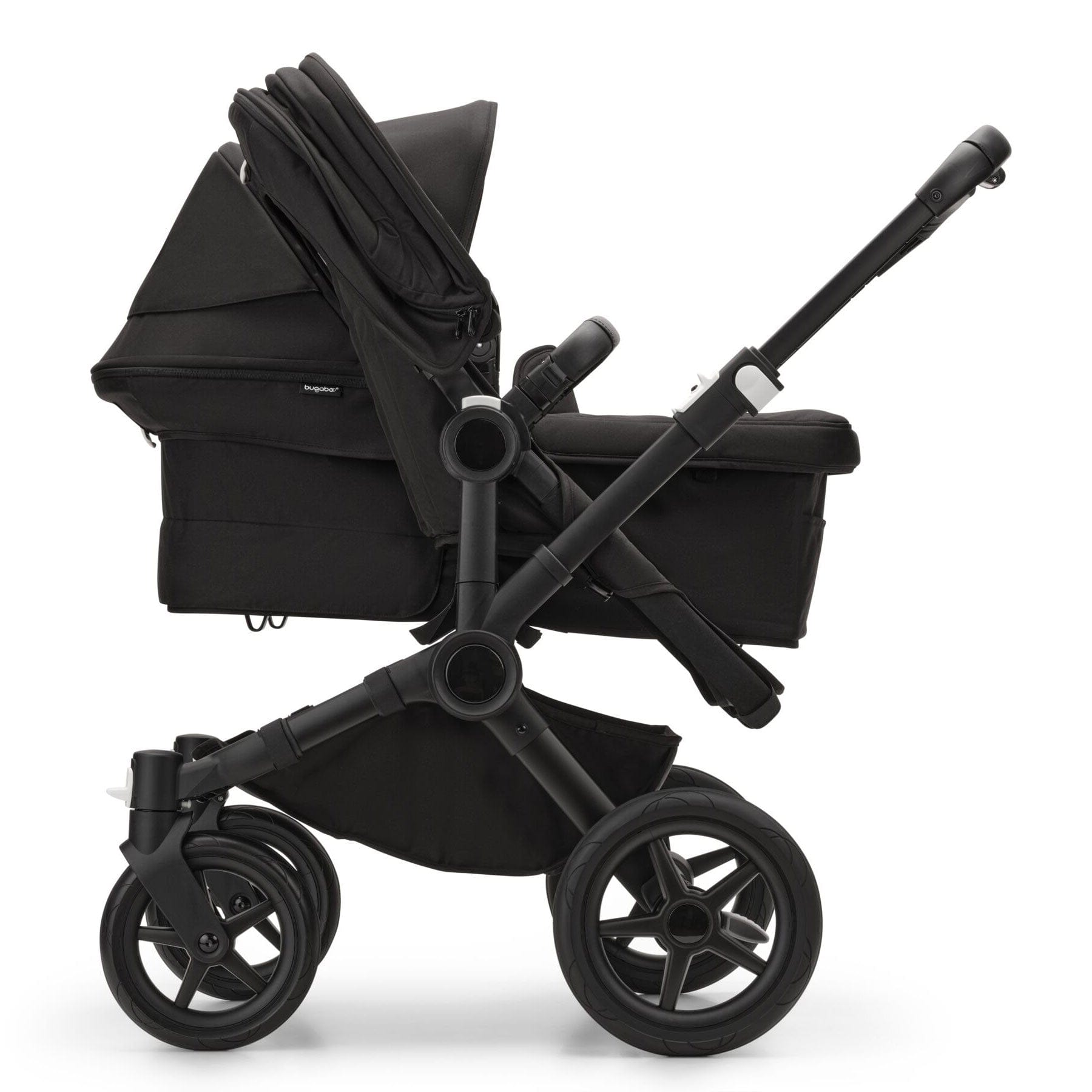 Bugaboo Donkey 5 Duo Complete Cloud T Travel System in Midnight Black Travel Systems 17676-MID-BLK 8717447355823