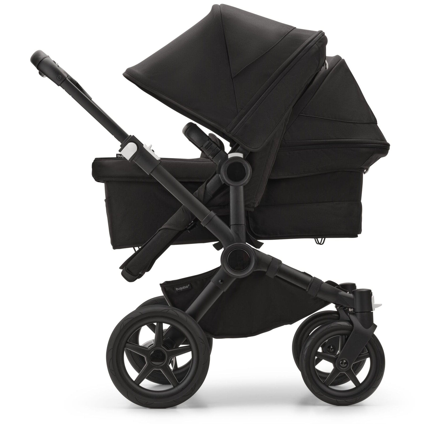 Bugaboo Donkey 5 Duo Complete Cloud T Travel System in Midnight Black Travel Systems 17676-MID-BLK 8717447355823