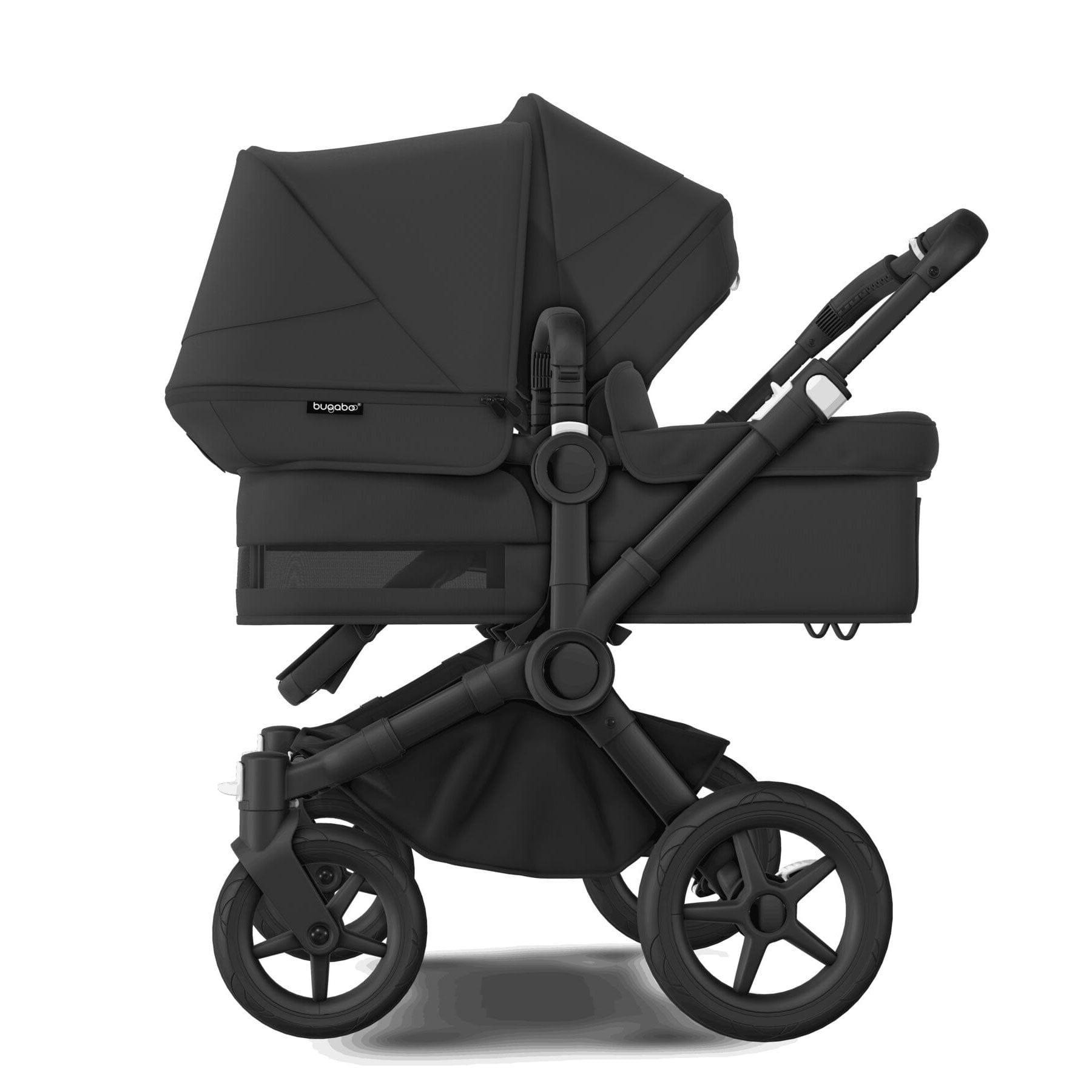 Bugaboo Donkey 5 Duo Complete Turtle Travel System in Midnight Black Travel Systems 17672-MID-BLK 8717447355823