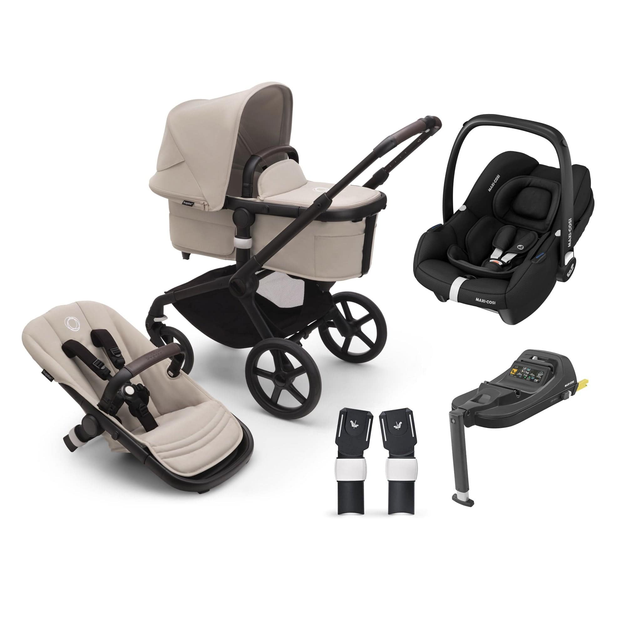 Bugaboo Fox 5 Maxi-Cosi Travel System - Desert Taupe Travel Systems 16818-TAU-CAB 8717447595069