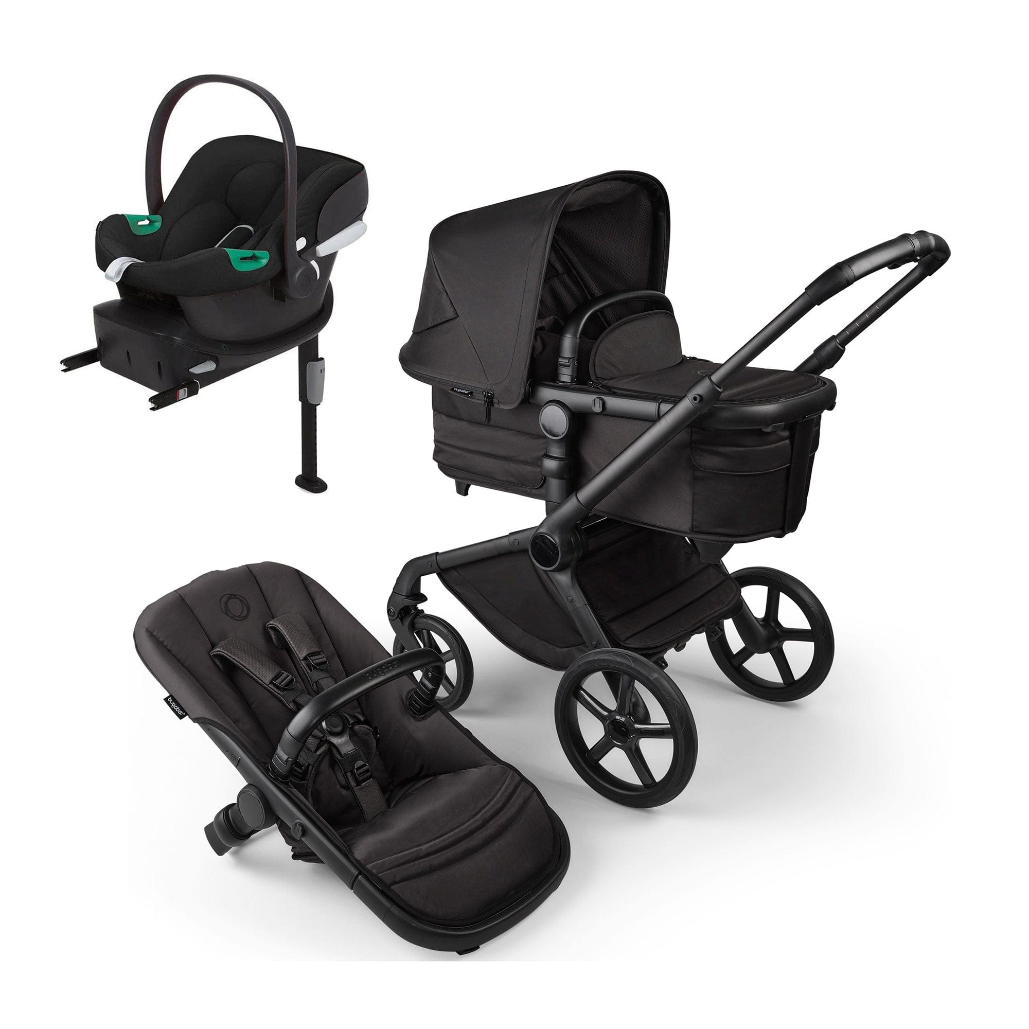 Bugaboo Fox 5 Noir Cybex Travel System in Black Moonlight Travel Systems 16198-BLK-MOO-2 8717447522461