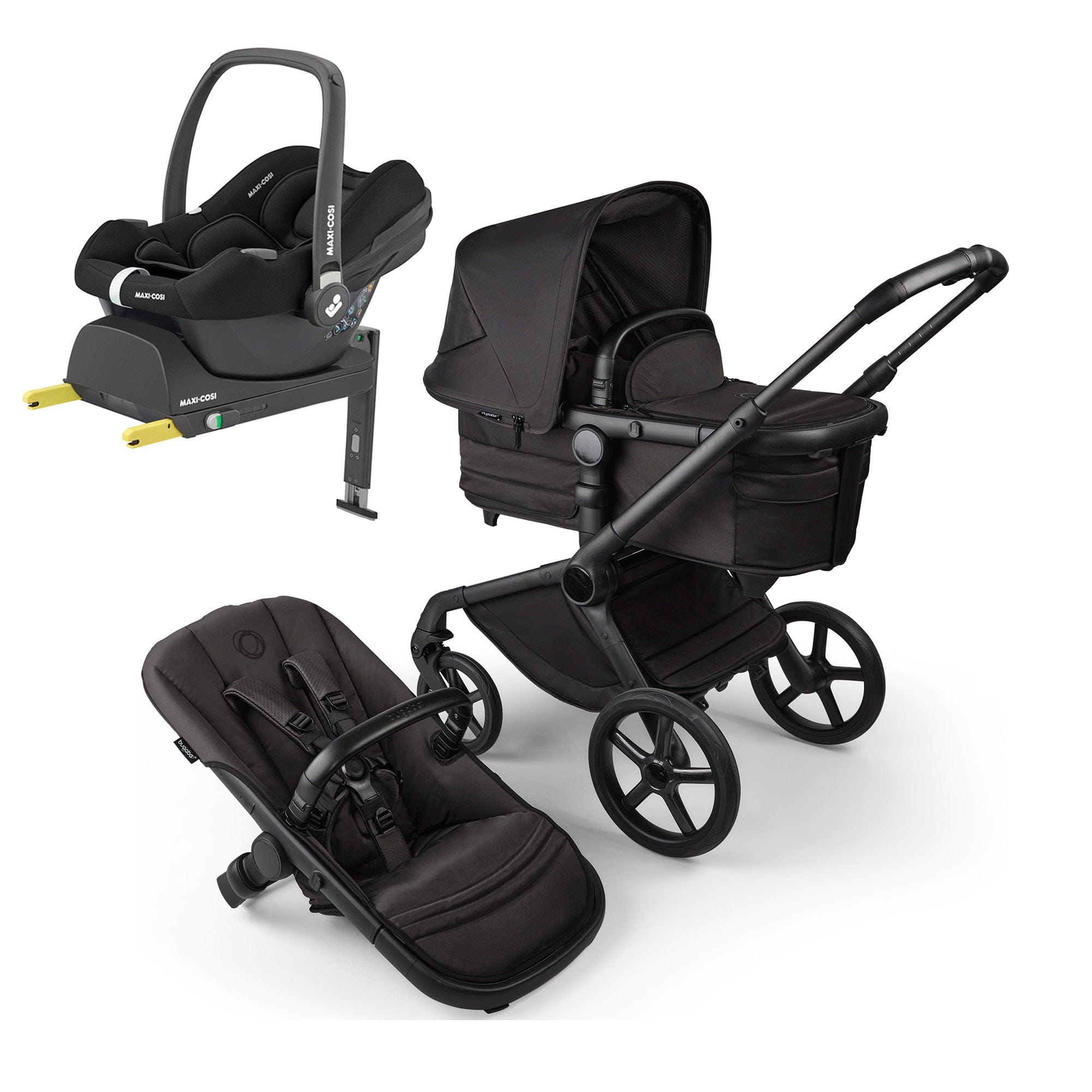 Bugaboo Fox 5 Noir Maxi-Cosi Travel System in Black Moonlight Travel Systems 16204-BLK-MOO-2 8717447522461