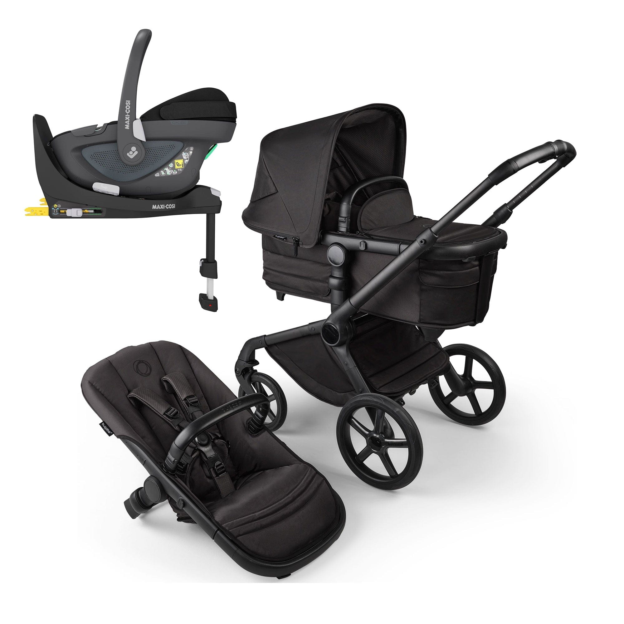 Bugaboo Fox 5 Noir Maxi-Cosi Travel System in Black Moonlight Travel Systems 16204-BLK-MOO 8717447522461