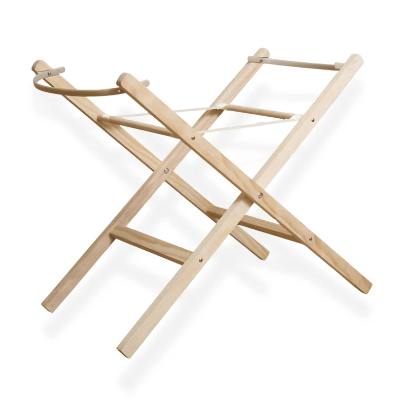 Clair de Lune Folding Moses Stand Natural Moses Baskets & Stands CL4285NL 5033775002608