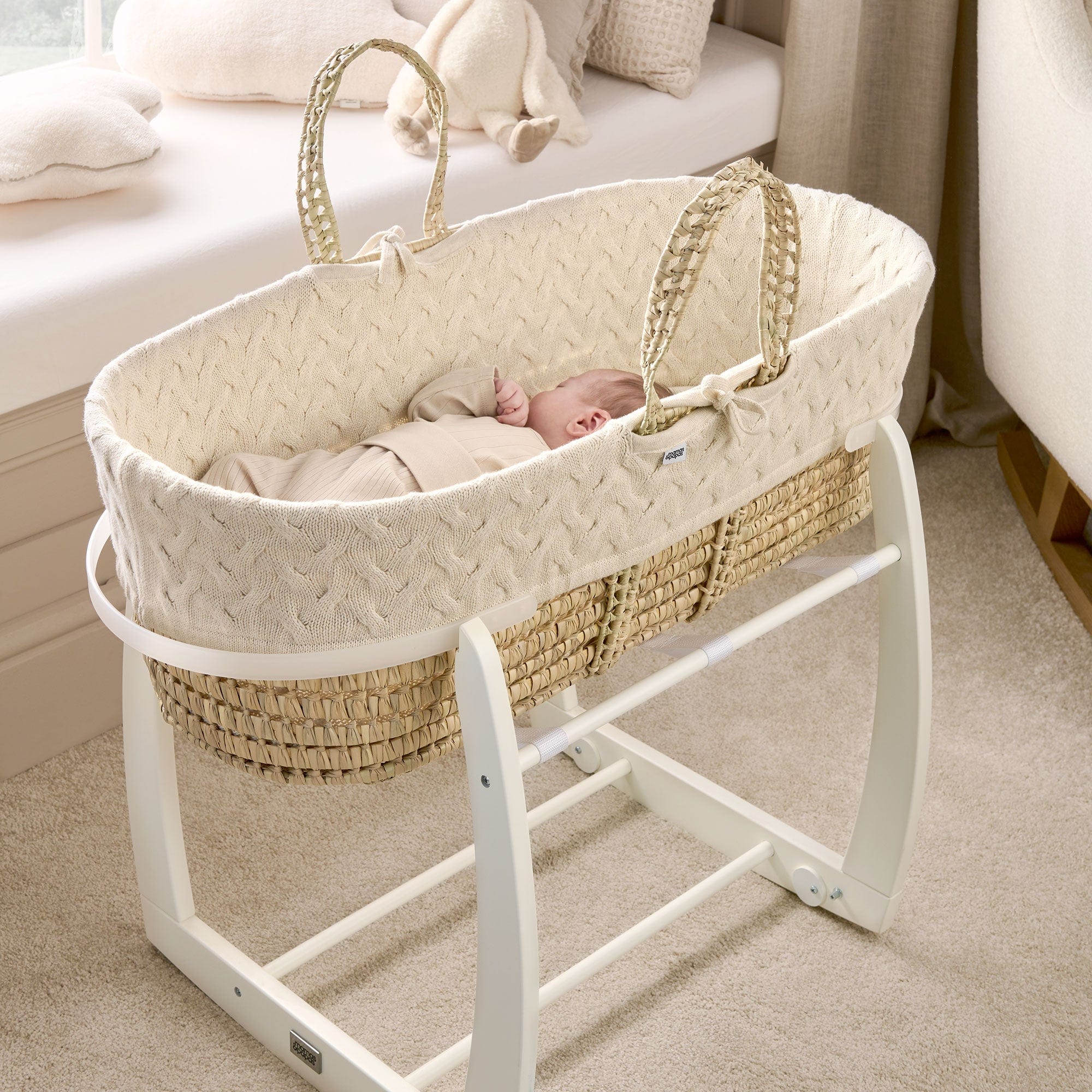 Mamas & Papas Welcome to the World Moses Basket in Duckling Moses Baskets & Stands