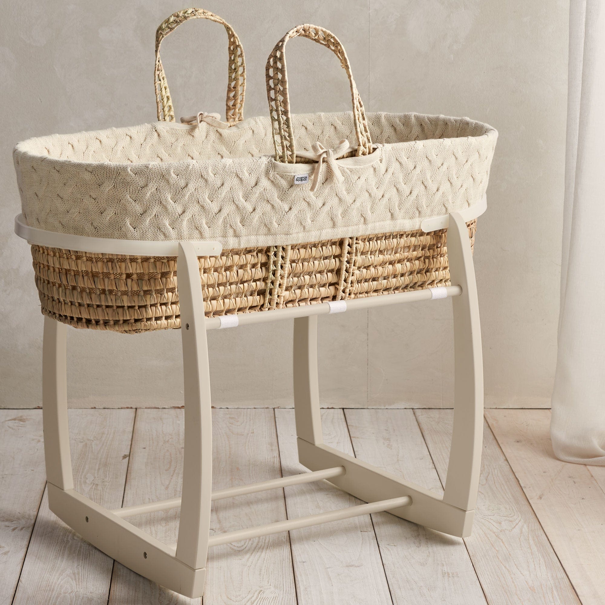 Mamas & Papas Welcome to the World Moses Basket in Duckling Moses Baskets & Stands