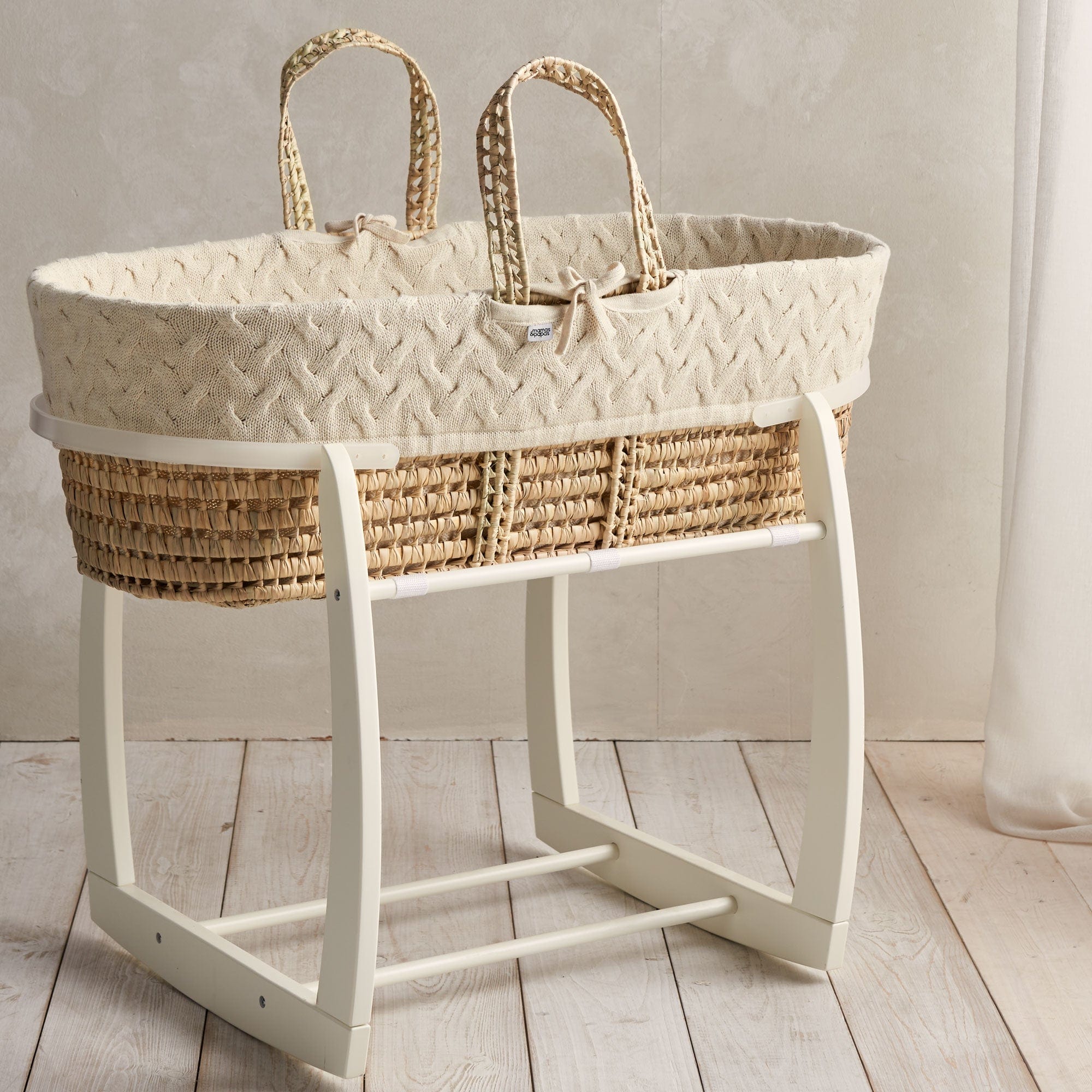 Mamas & Papas Welcome to the World Moses Basket in Duckling Moses Baskets & Stands