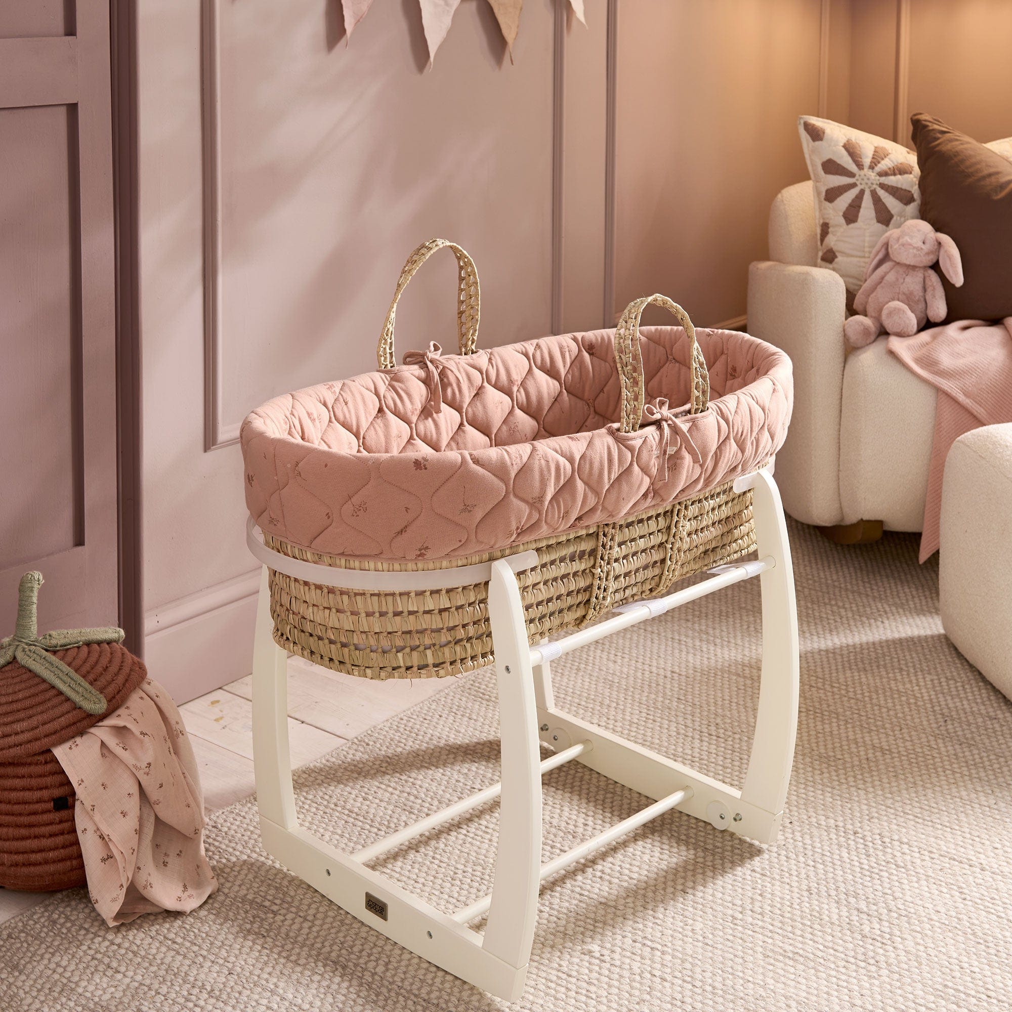 Mamas & Papas Welcome to the World Moses Basket in Wildflower Moses Baskets & Stands 770302W02-WILD 5063229085802