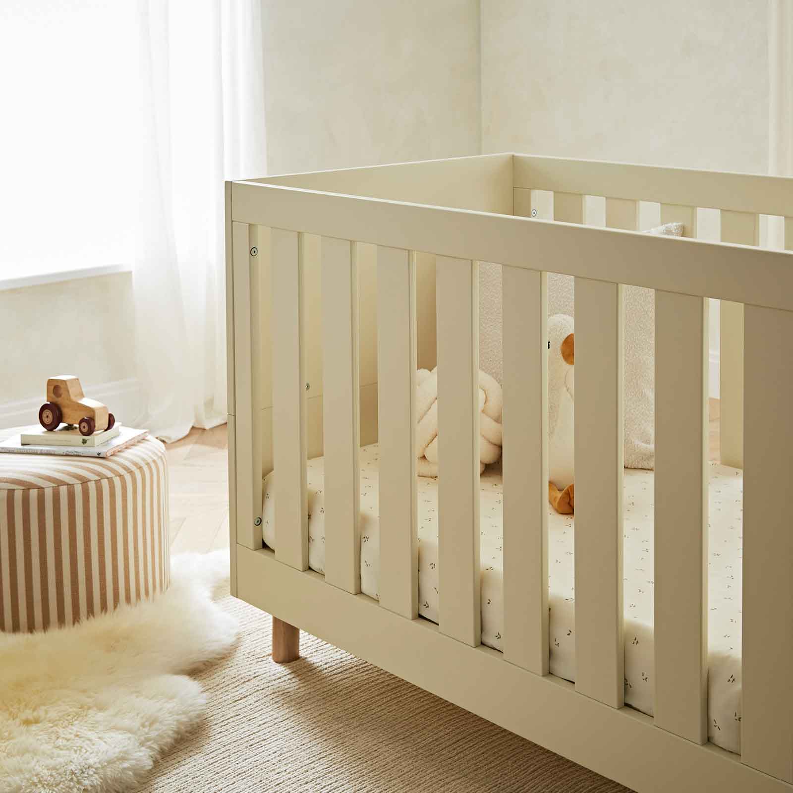 CuddleCo Harper 2 Piece Room Set in Cream Nursery Room Sets