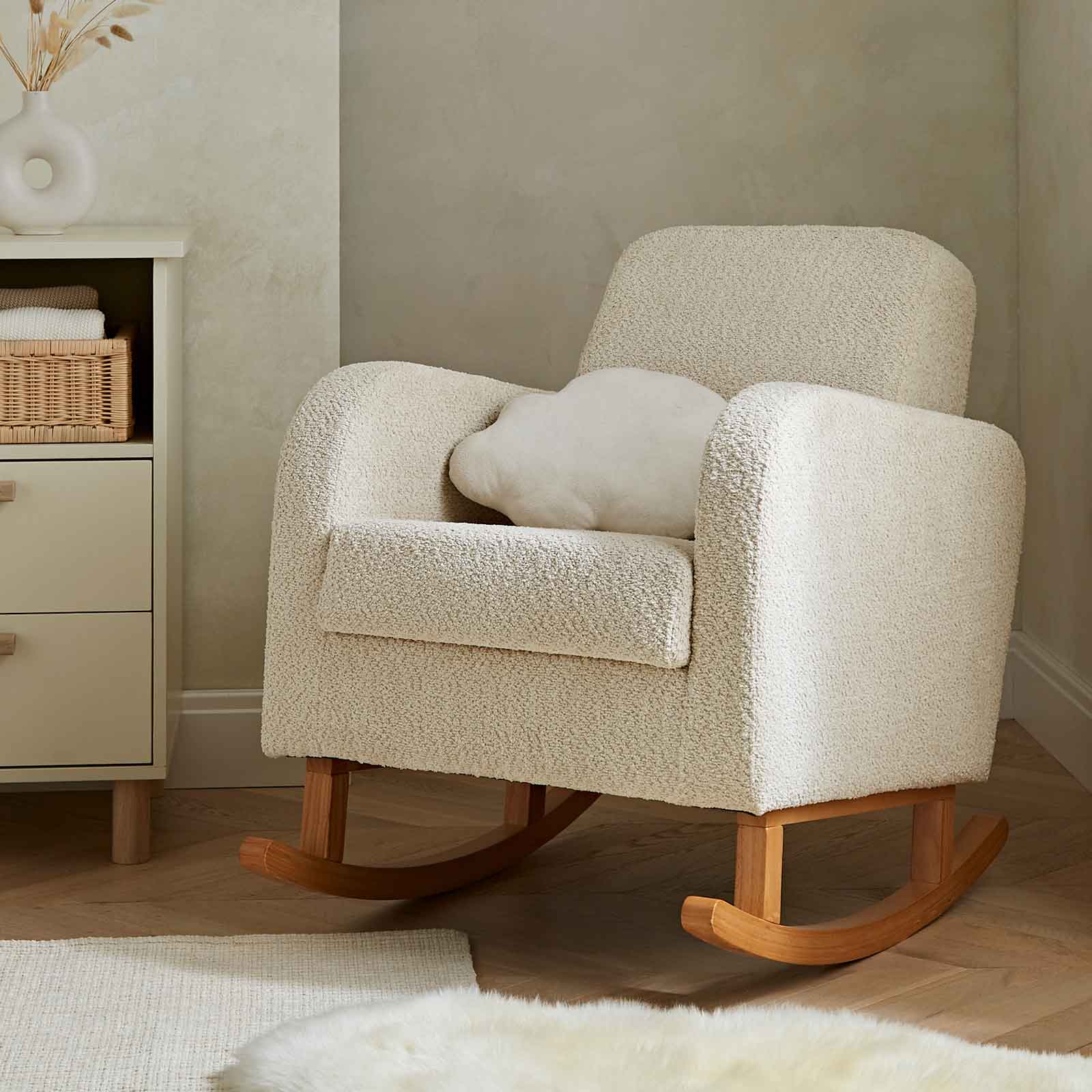 CuddleCo Etta Nursing Chair in Boucle Mushroom Nursing Chairs FRN/CUD/152462 5060971152462