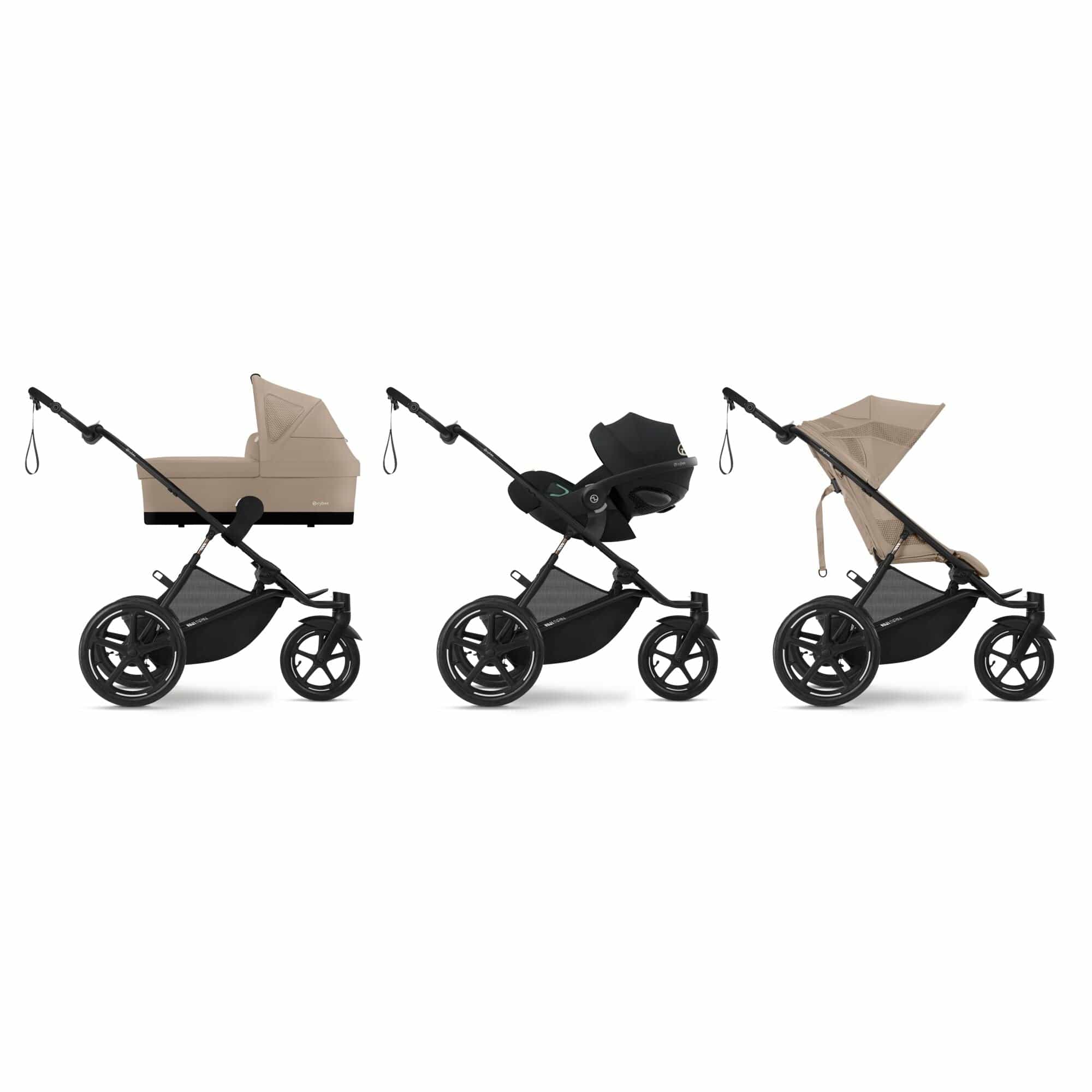 Cybex Avi Spin Comfort Bundle in Almond Beige 3 Wheeler Pushchair Bundles