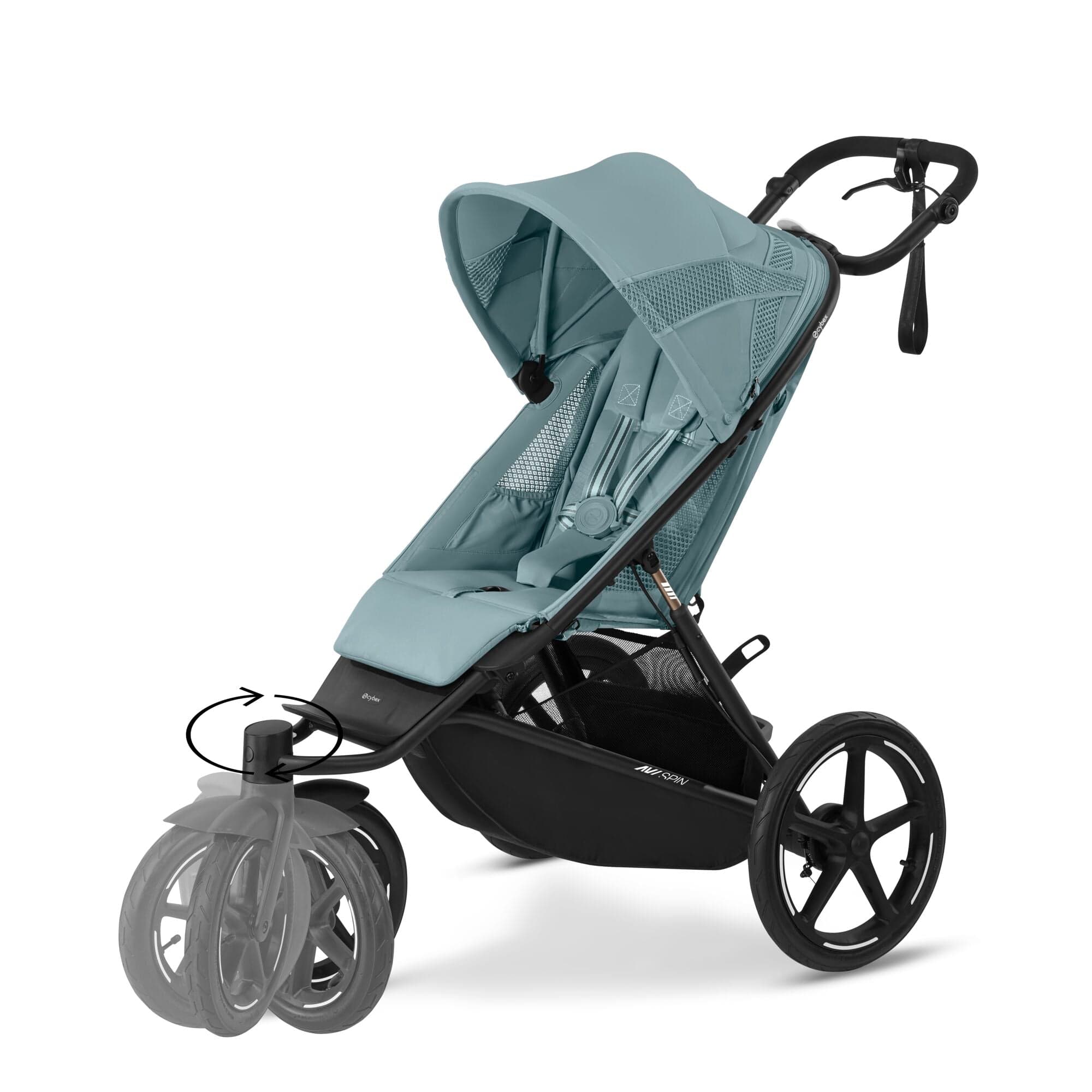 Cybex Avi Spin Comfort Bundle in Stormy Blue 3 Wheeler Pushchair Bundles