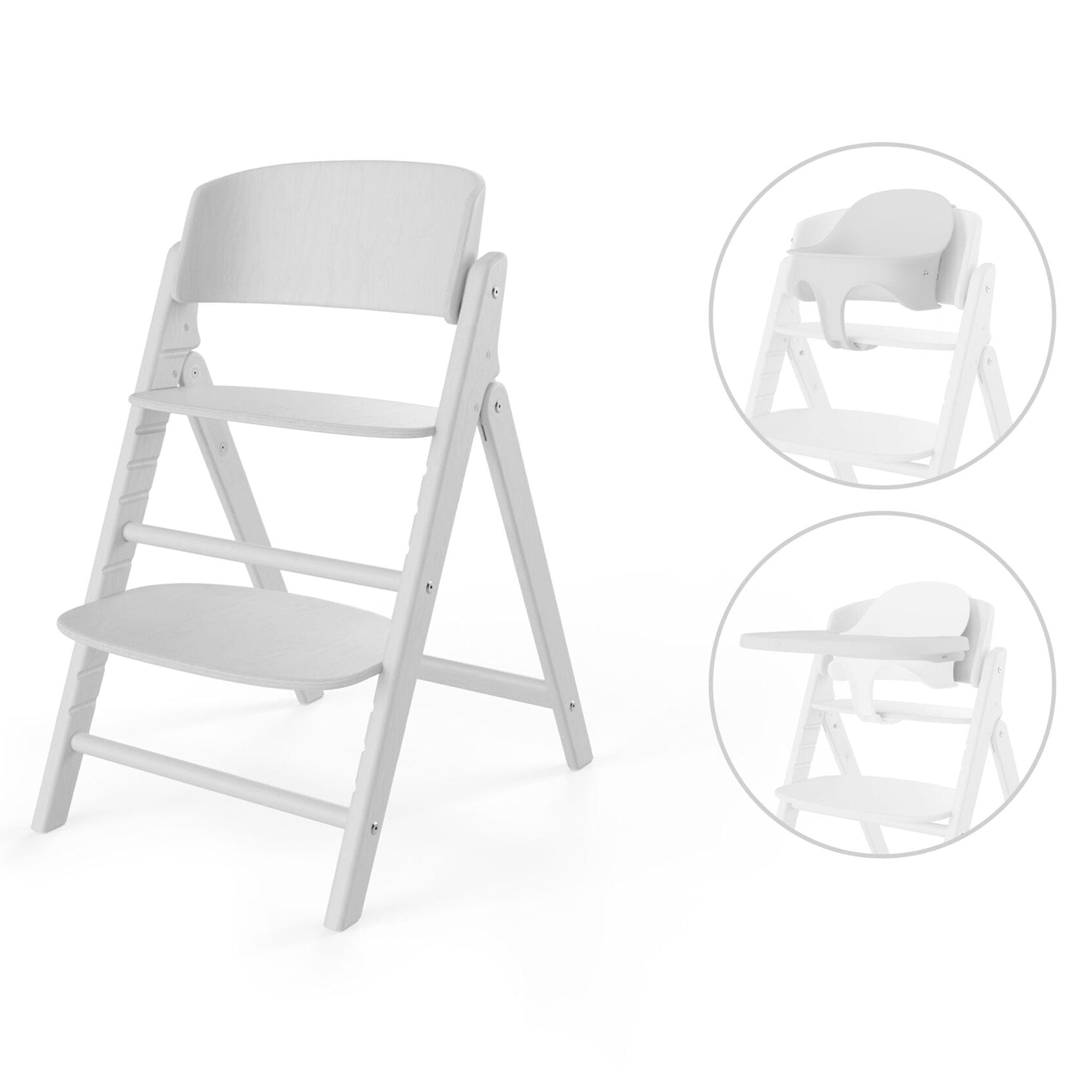 Cybex Click & Fold 3in1 High Chair in All White Baby Highchairs 524000809 4063846473151