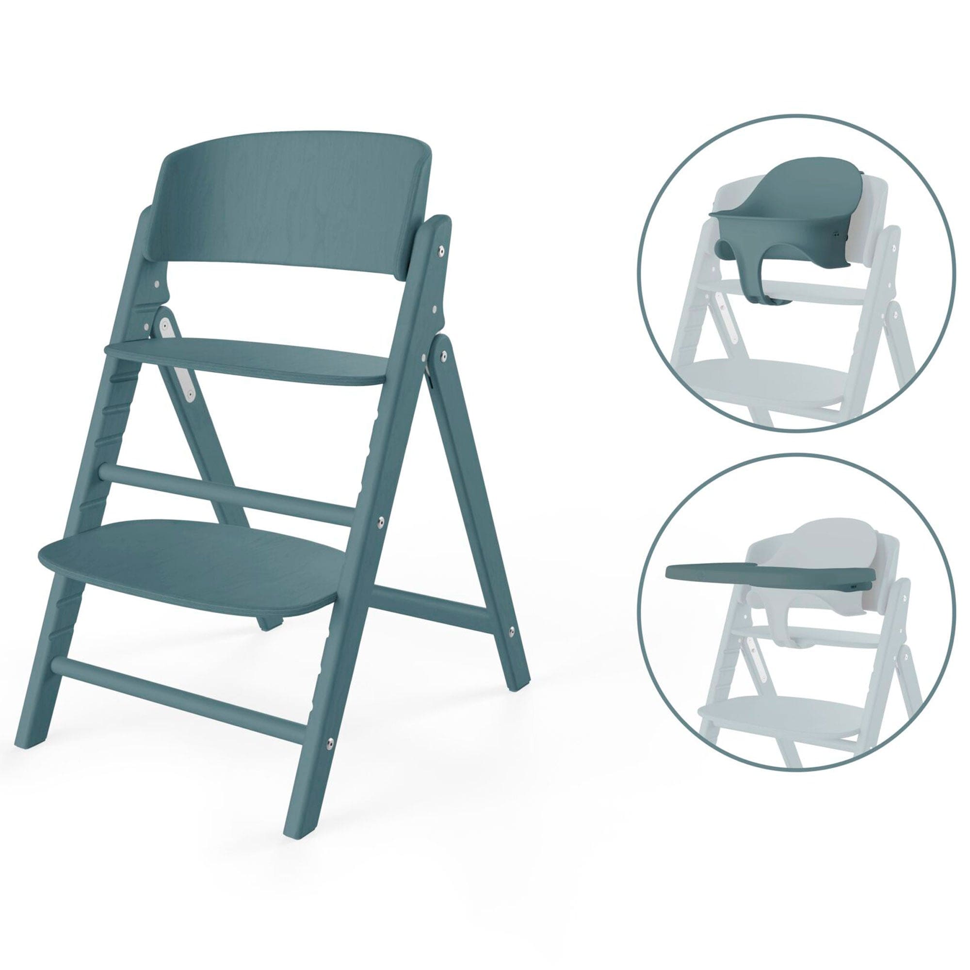 Cybex Click & Fold 3in1 High Chair in Stone Blue Baby Highchairs 524000833 4063846473298